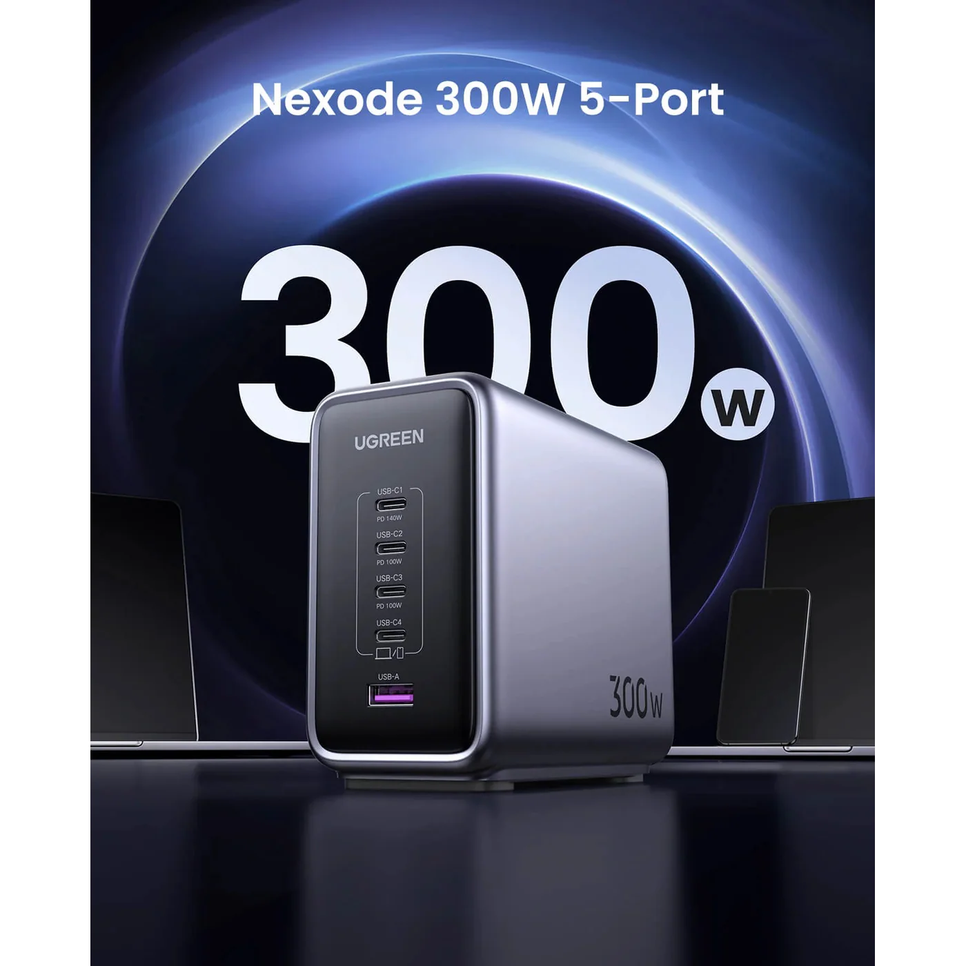 UGREEN Nexode GaN Wall Charger Adapter 300W - Image 2
