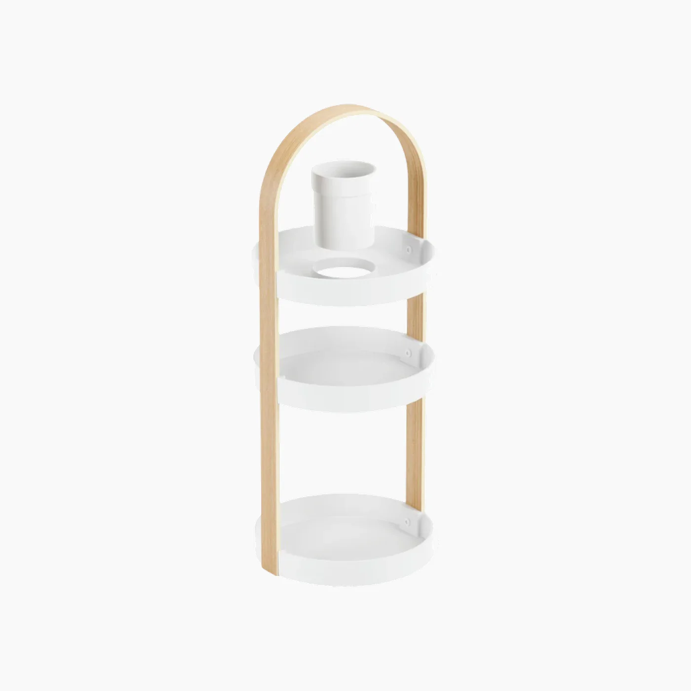 Umbra "Bellwood" Cosmetic Organizer - Wood - White & Natural - Image 3