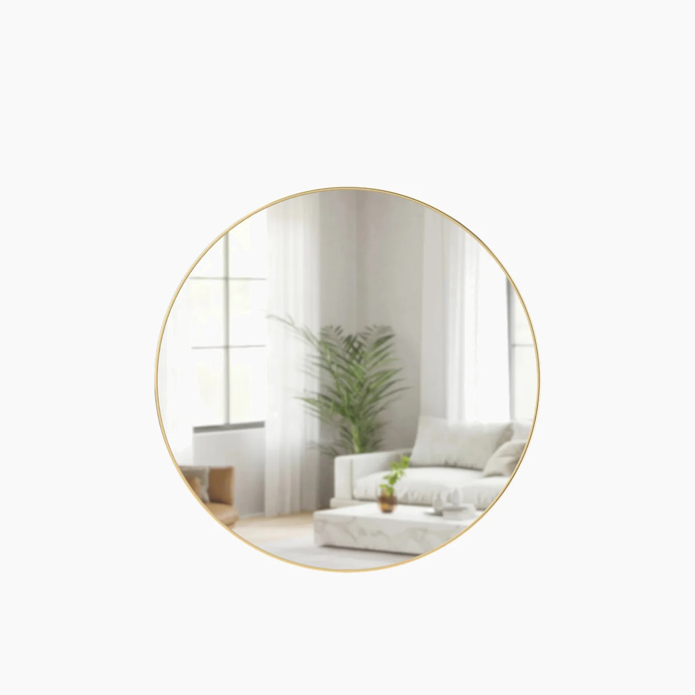Umbra Hubba Wall Mirror - 86.3 Cm - Brass - Image 2