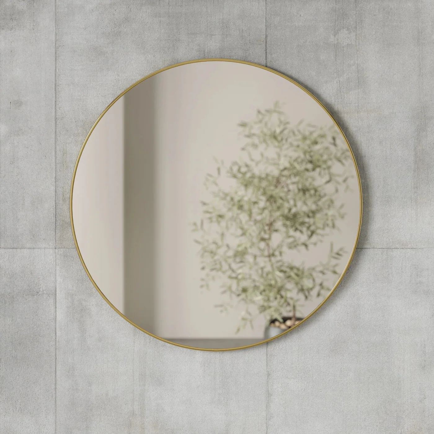 Umbra Hubba Wall Mirror - 86.3 Cm - Brass - Image 5