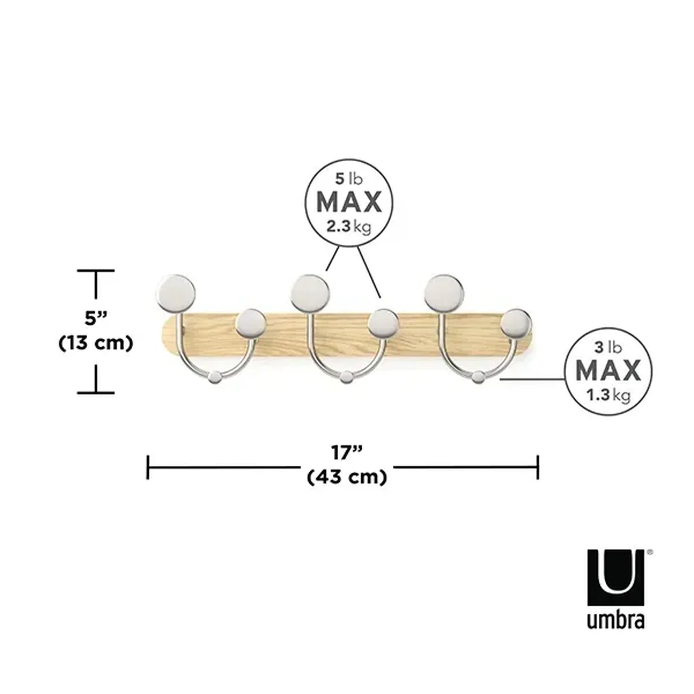 Umbra Melody 9 Hook - Natural - Image 2