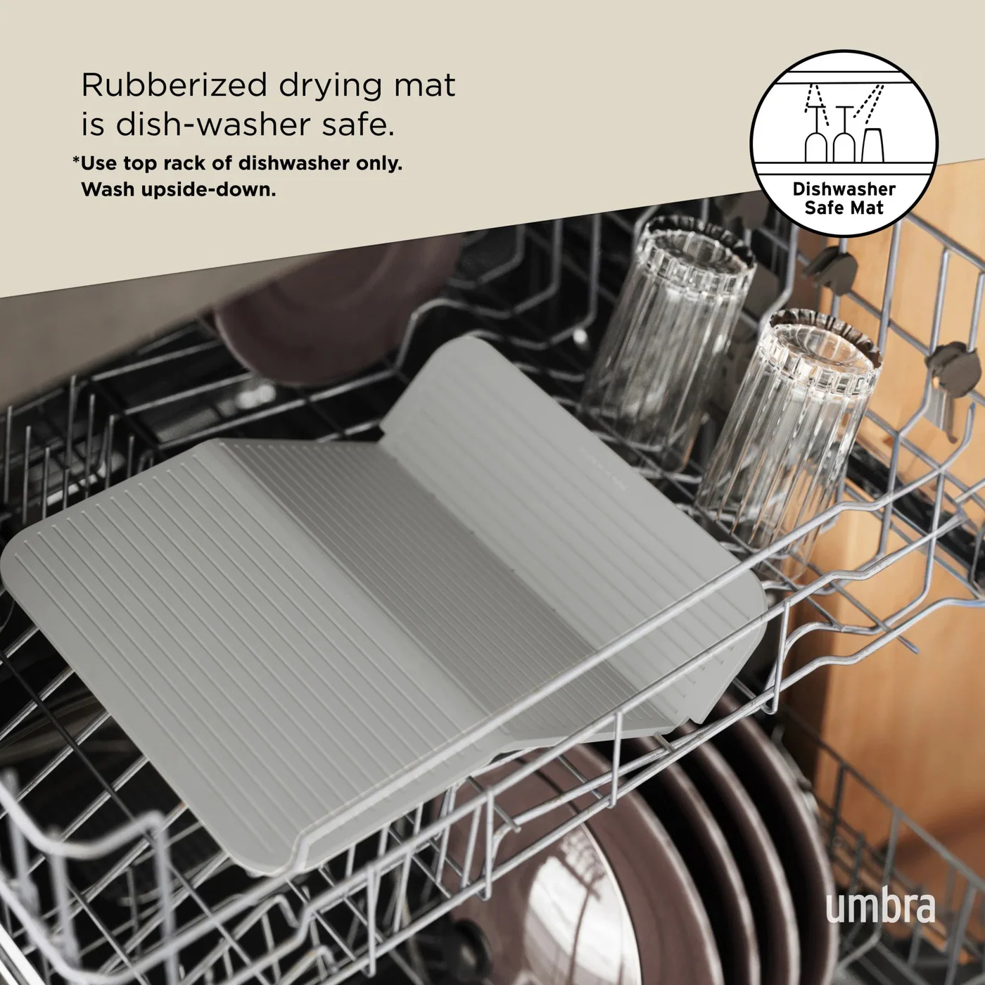 Umbra Sling Plastic Dish Rack - White - Image 10