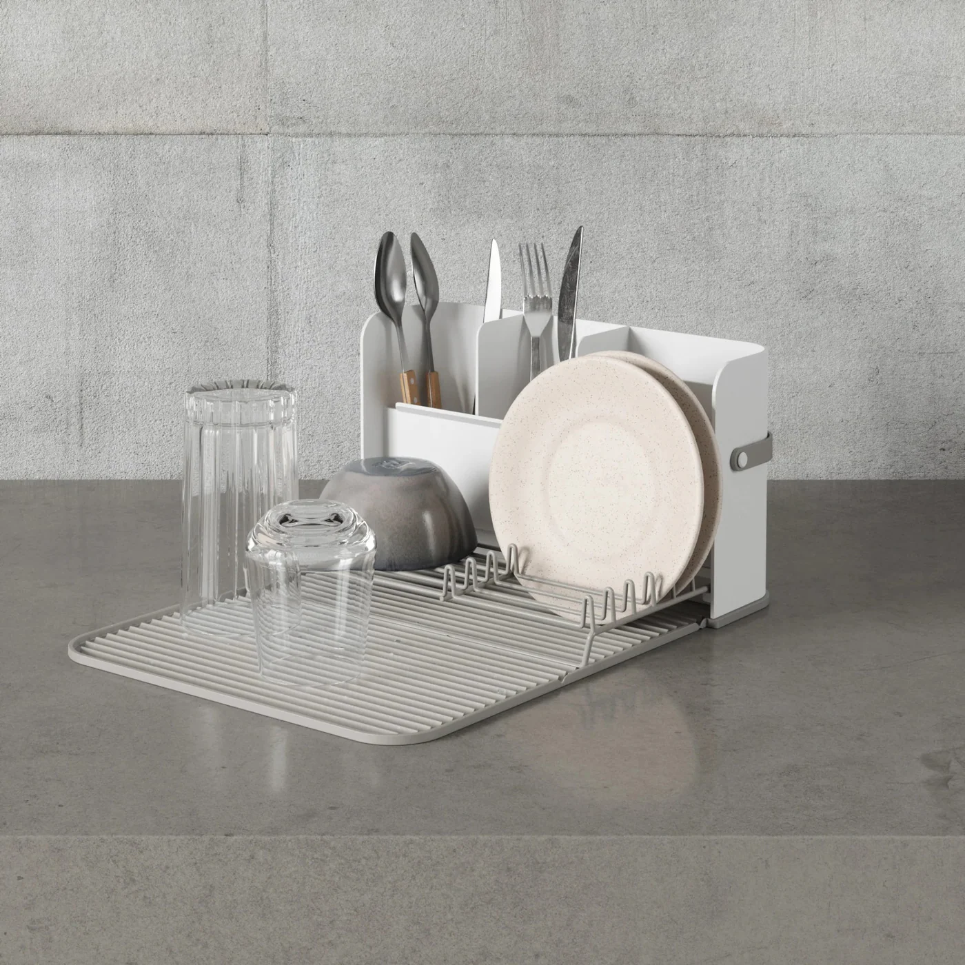Umbra Sling Plastic Dish Rack - White - Image 8