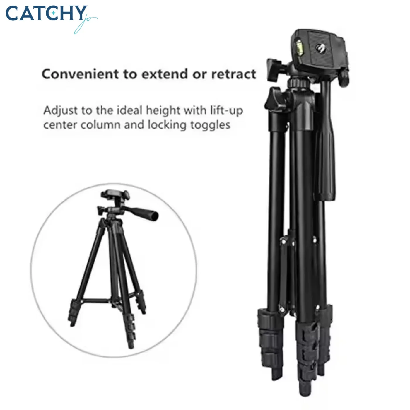 Universal Adjustable 3110 Camera & Phone Tripod - Image 4