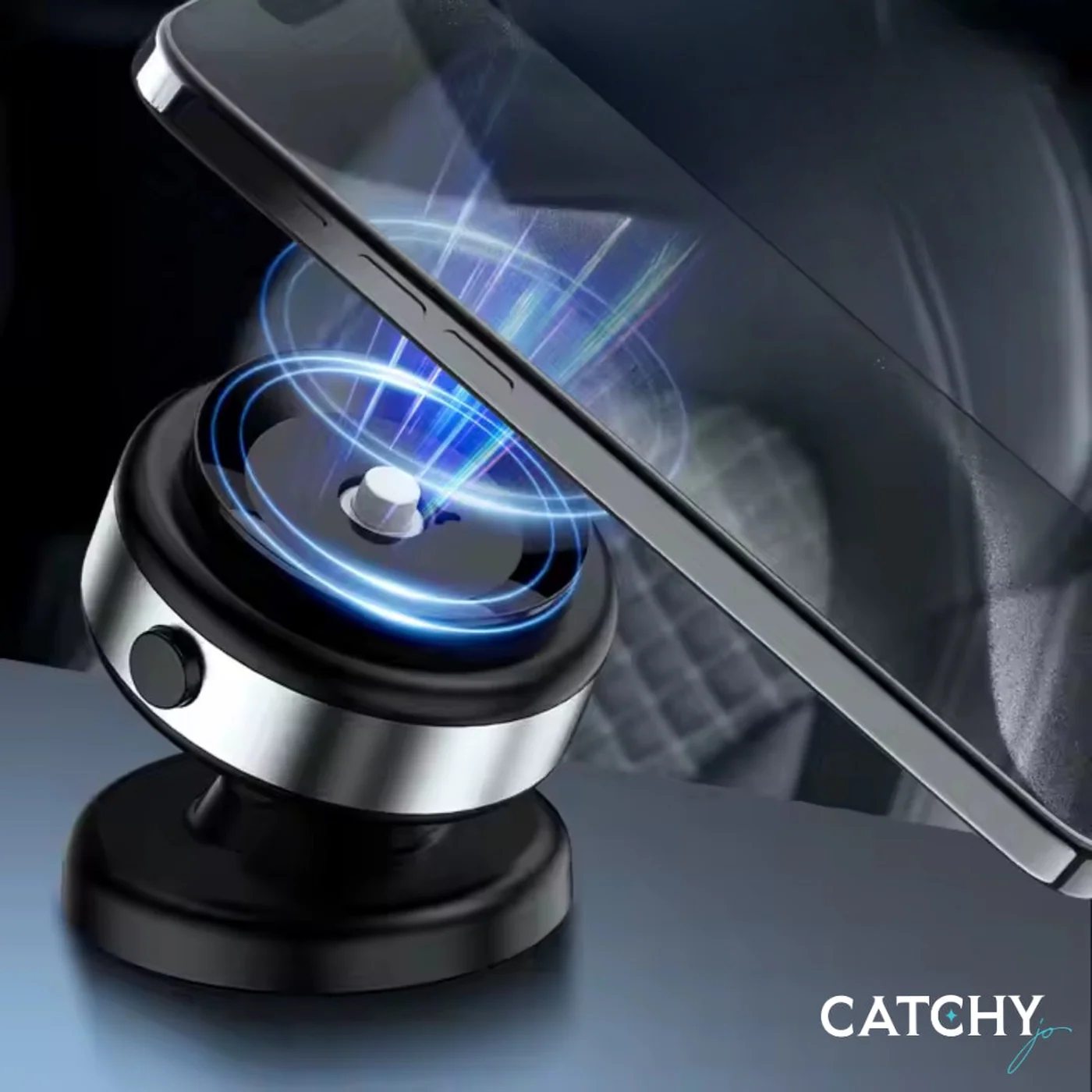 C.JO Universal Stable Magnetic Car Phone Holder 360 Degree Rotation - Image 2