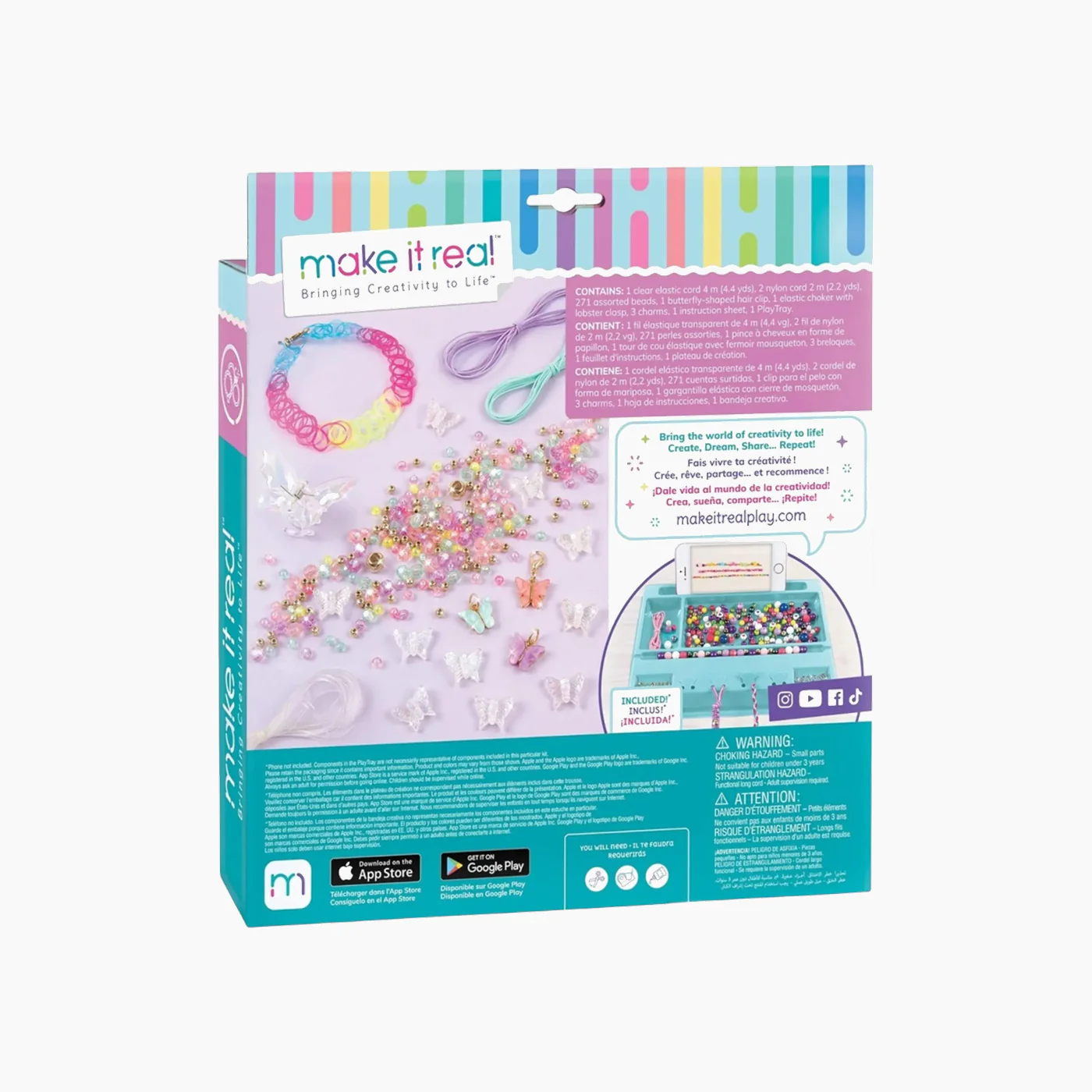MAKE IT REAL Butterfly Jewelry Set- 281 Pcs - Image 3