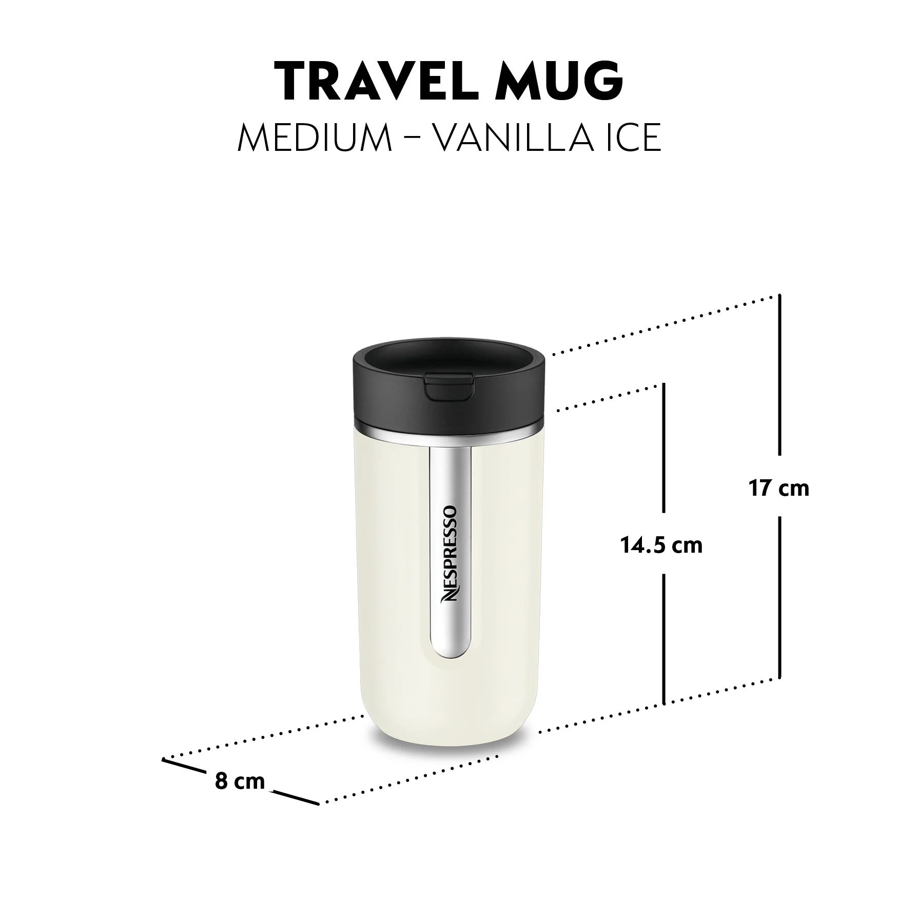Nespresso Vanilla Ice Medium Travel Mug Size 400 ml - Image 2