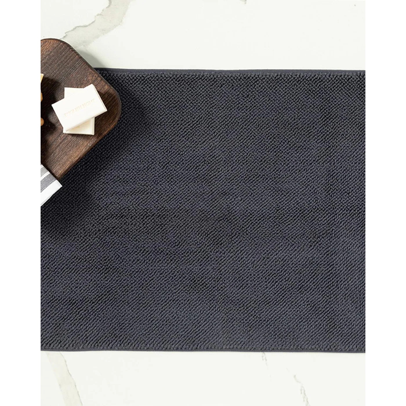 EH Living Vanity Brass Foot Towel 50x70 cm Anthracite - Image 2