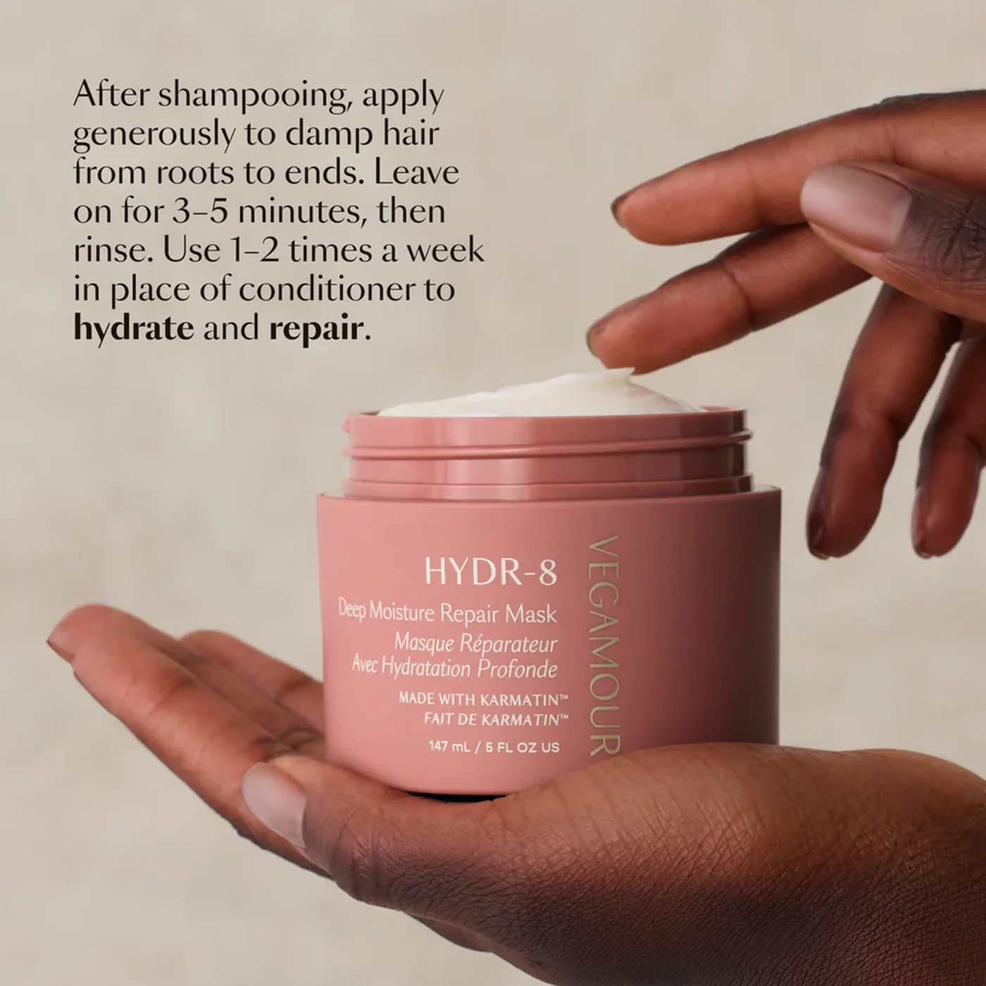 Vegamour HYDR-8 Deep Moisture Repair Mask - Image 2