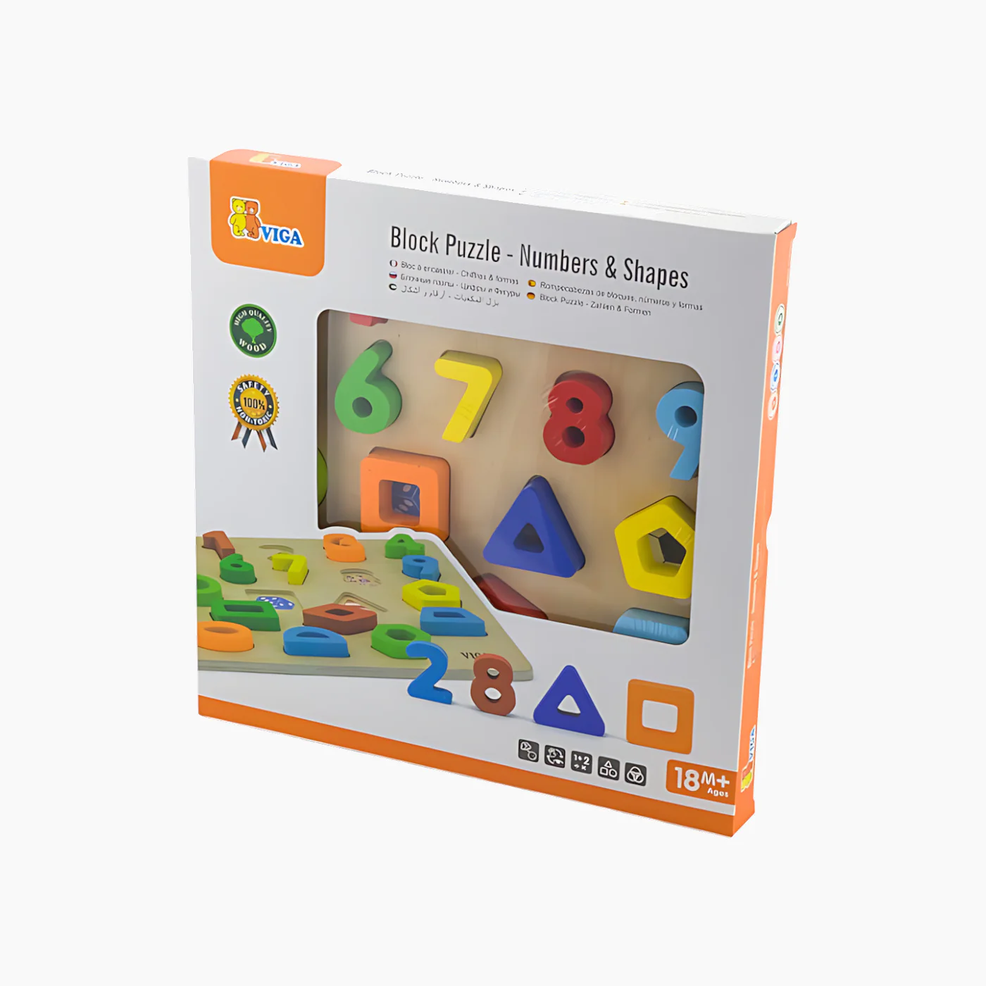 Viga Block Puzzle Educational Toy - Image 2
