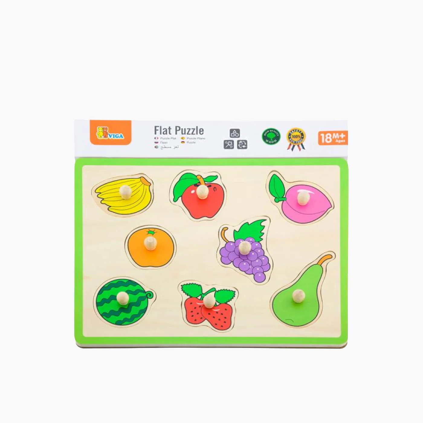 Viga Flat Puzzle Fruit Jigsaw Puzzle - Image 2