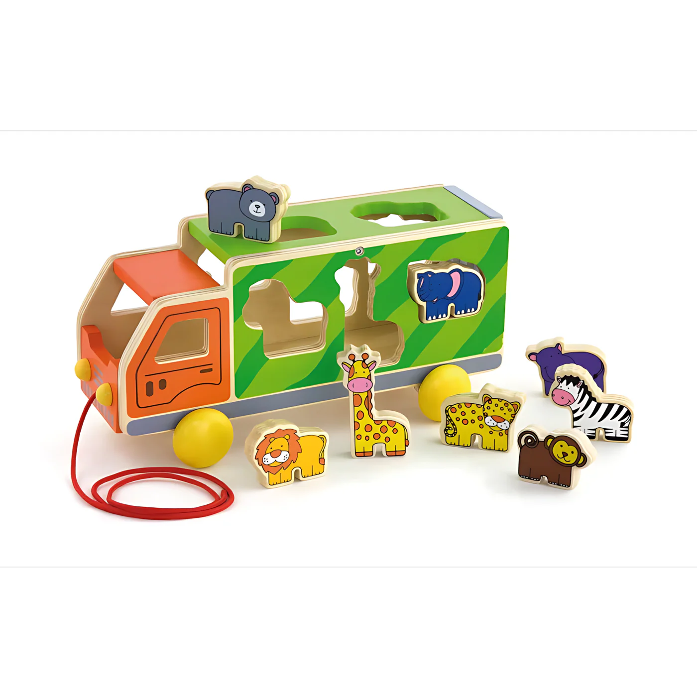 Viga Pull Along Truck With Shape Sorter Toy