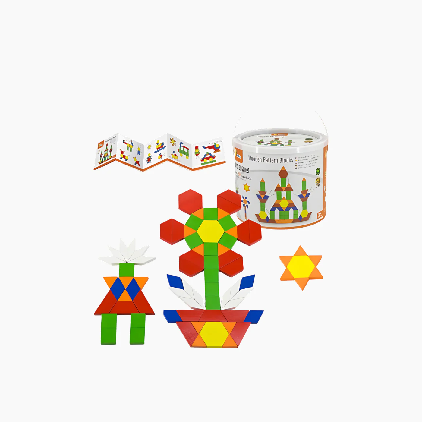 Viga Wooden Geometric Shape Blocks - Image 2