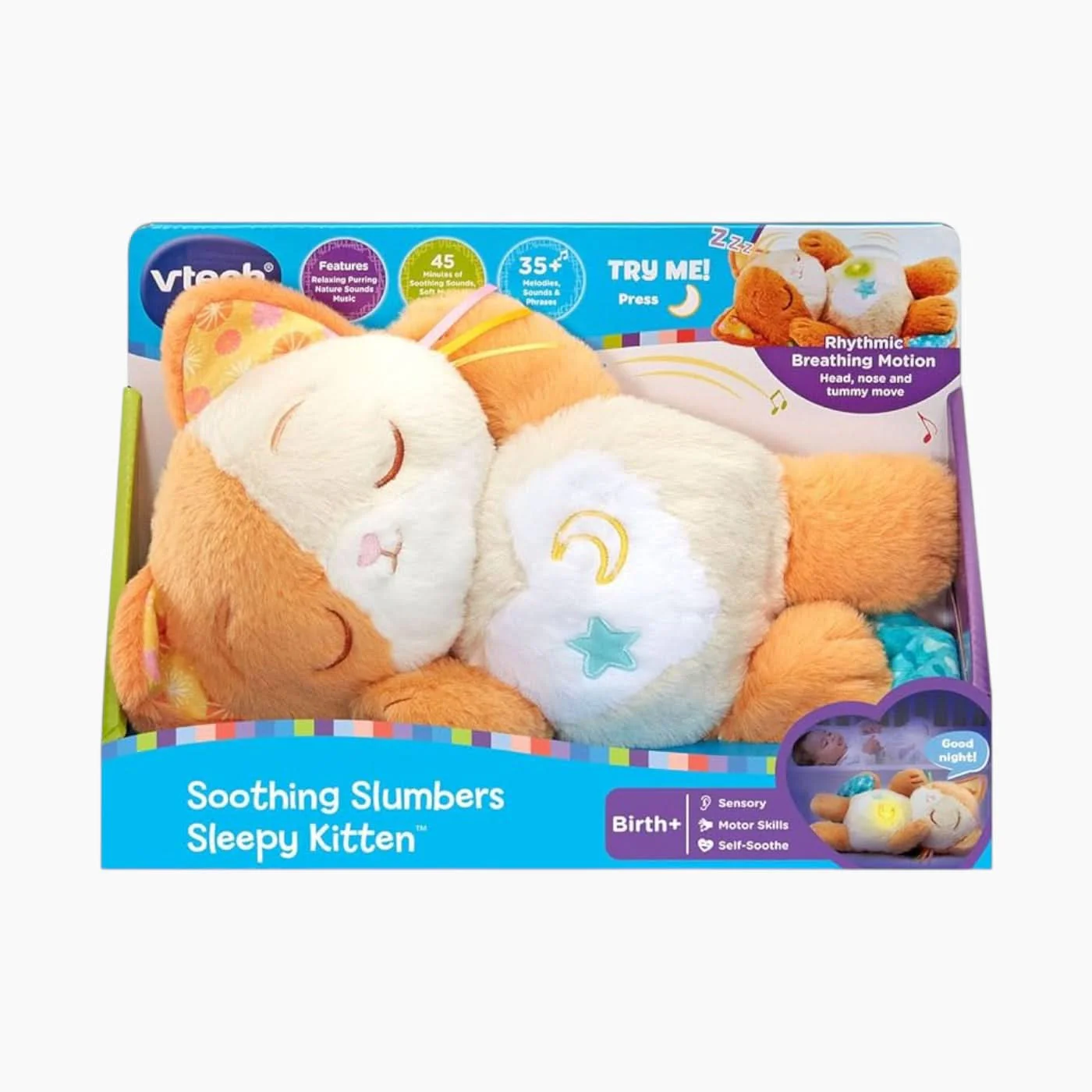VTech Soothing Slumber Sleepy Kitten Plush Toy - Image 3