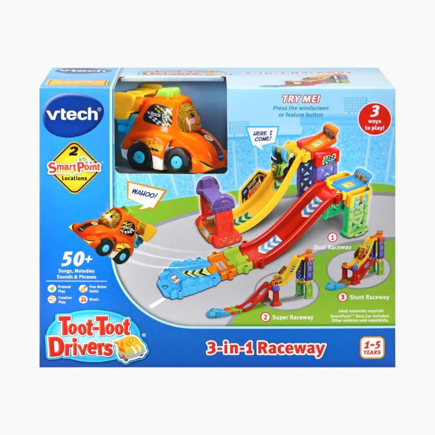 Vtech Toot-Toot Drivers 3-in-1 Raceway Toy - Image 5