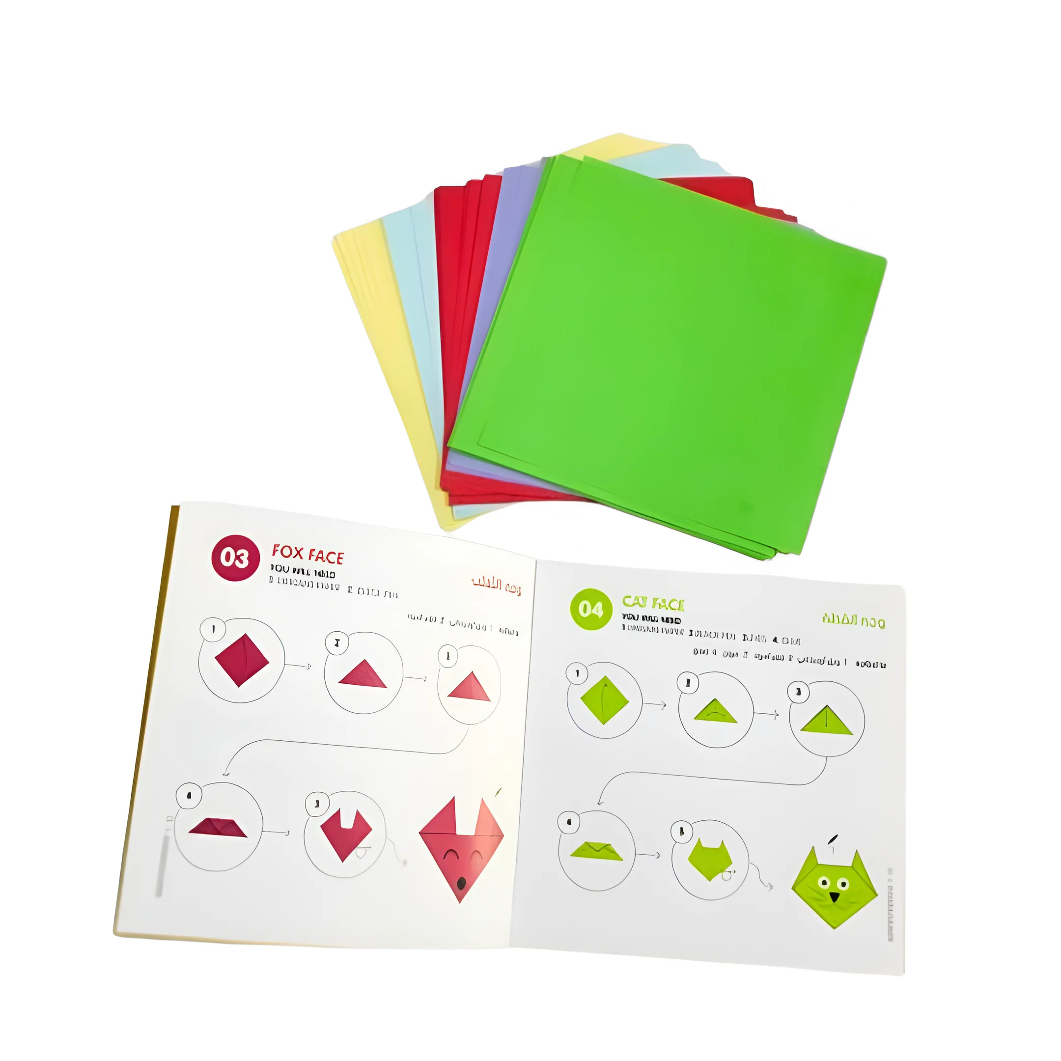 Waragami Origami Animal Faces Theme Kit - Image 3