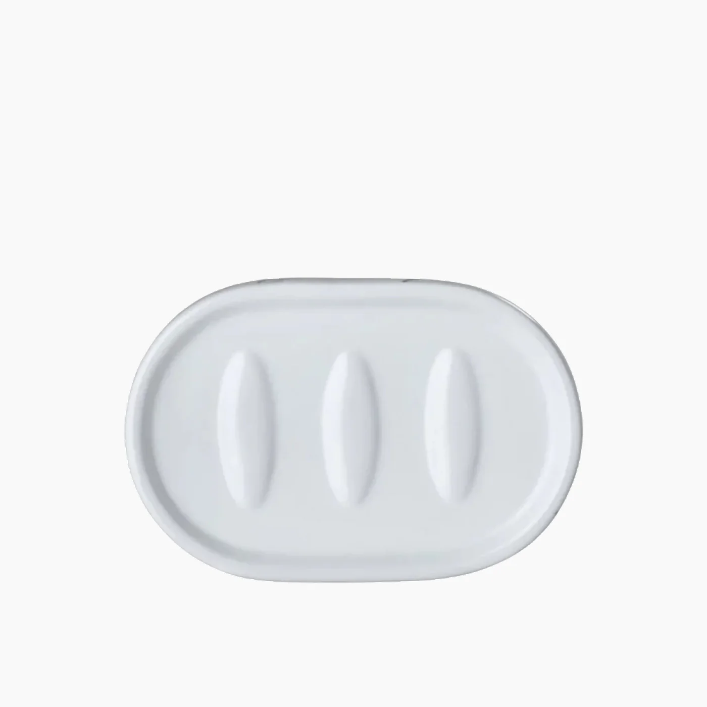 Wenko Adrada Ceramic Soap Dish - White Marble - Image 3
