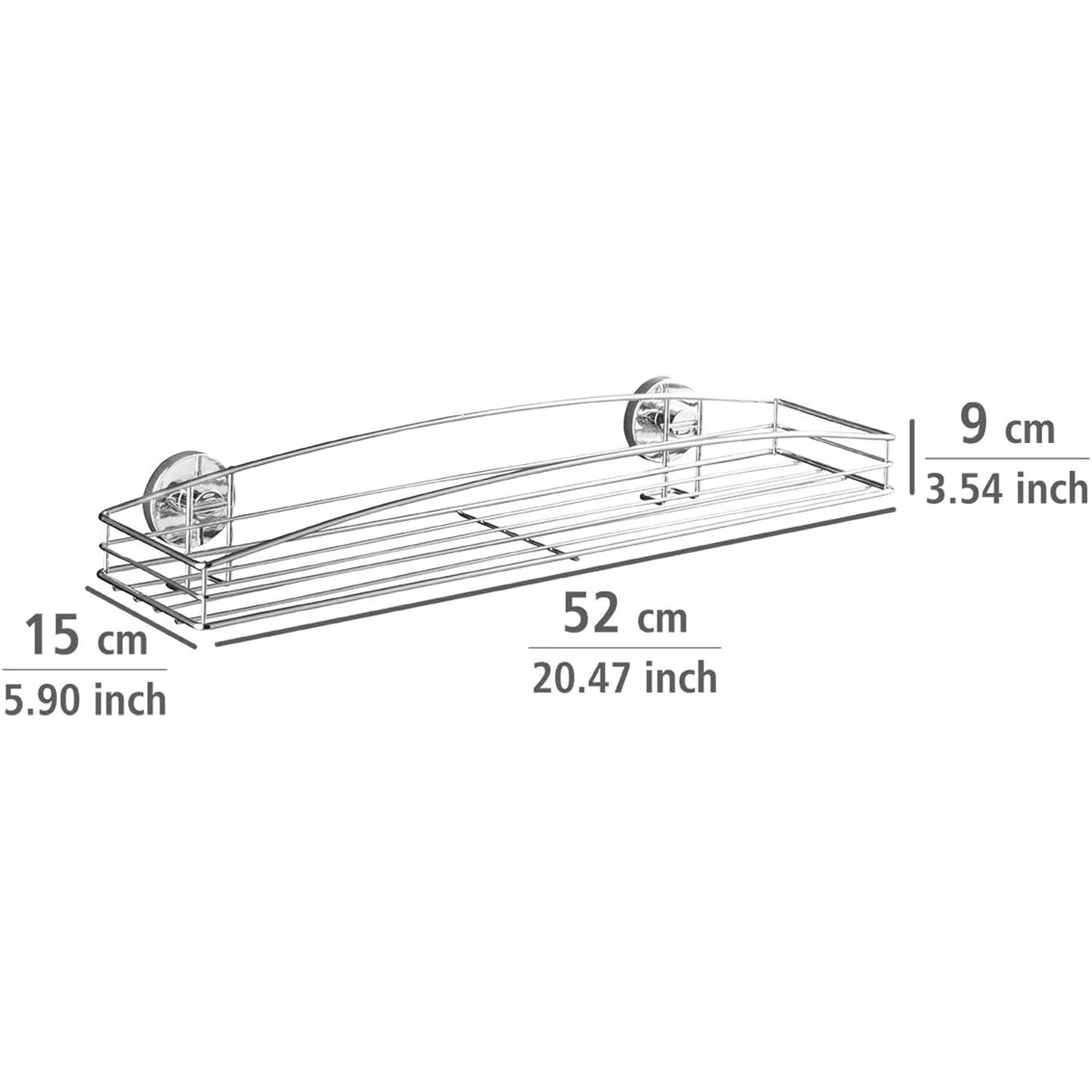 Wenko Milazzo Vacuum Loc Maxi Shelf - Image 3