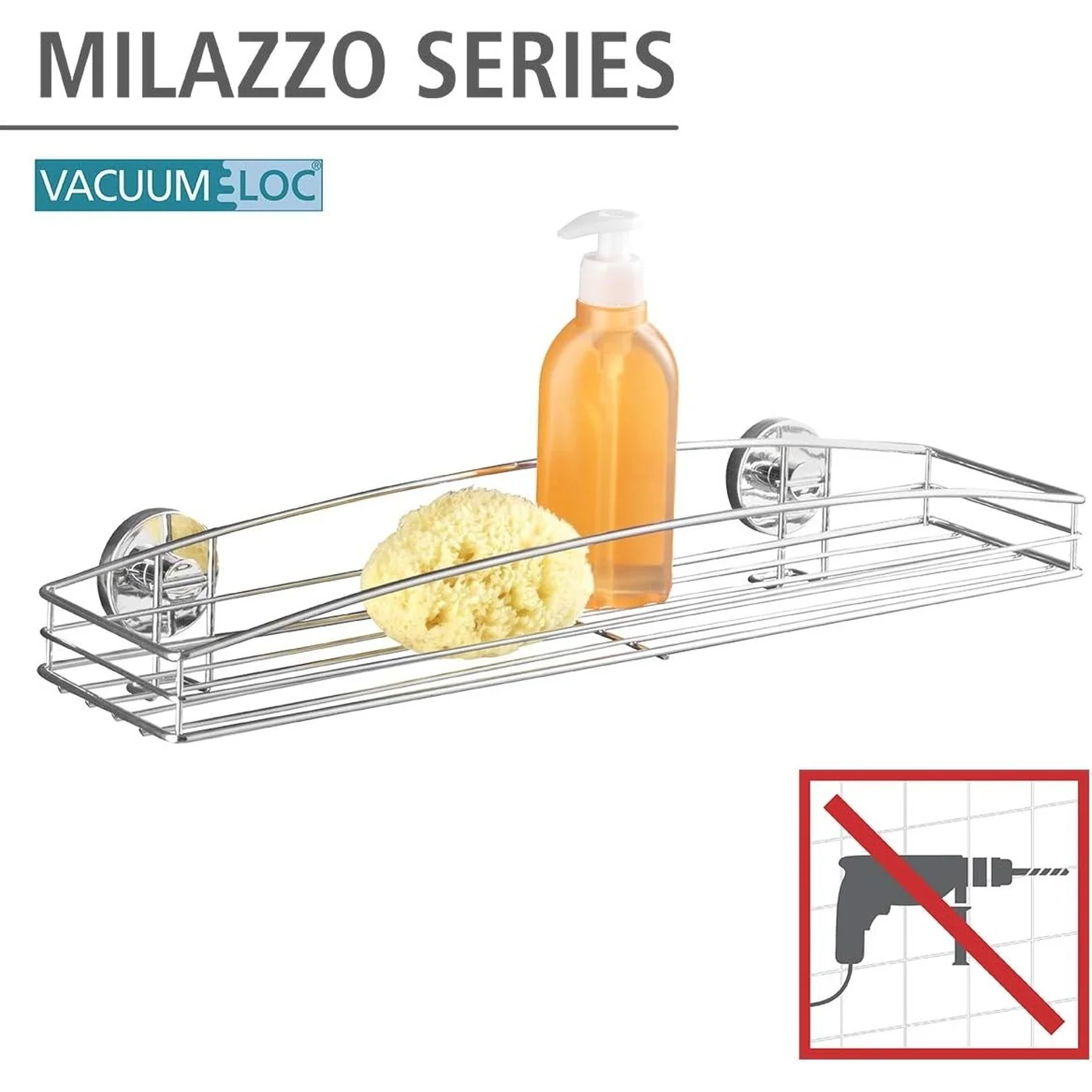Wenko Milazzo Vacuum Loc Maxi Shelf - Image 4