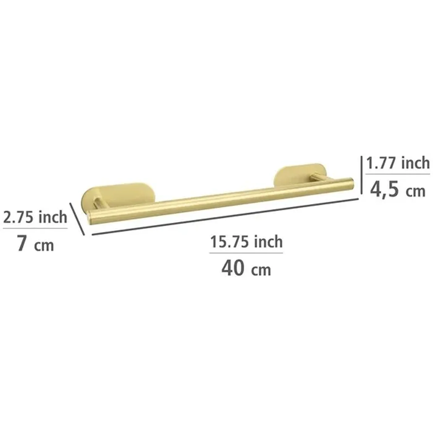 Wenko Orea Turbo-Loc Towel Rail - Image 2