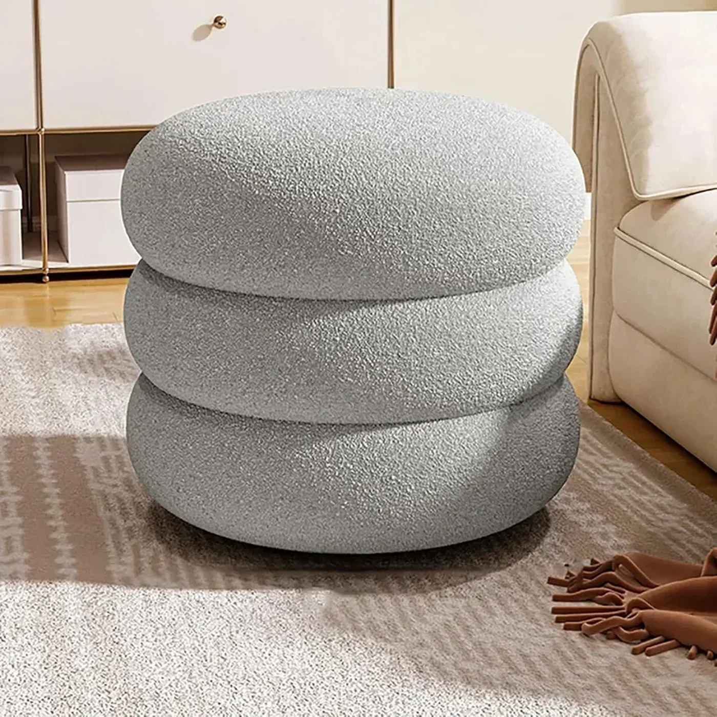 Weva Ploom Teddy Round Storage Stool - Image 5