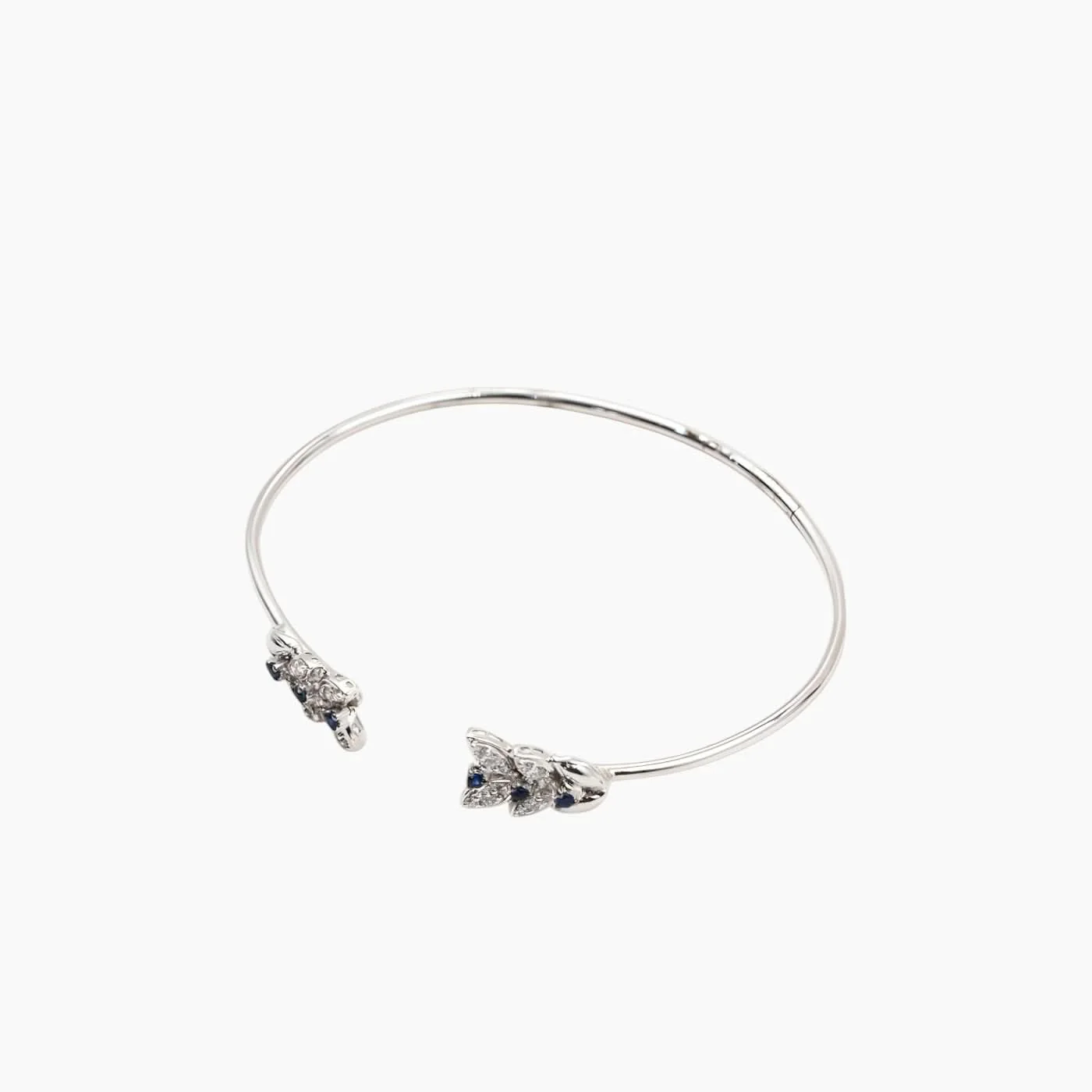Nadine Shami White Gold Bangle - Image 3