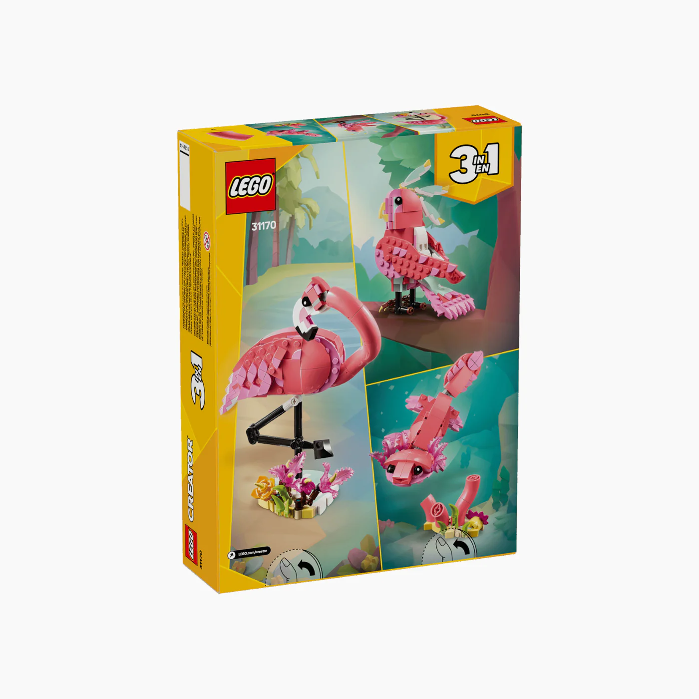LEGO Wild Animals: Pink Flamingo- 288 Pcs - Image 4