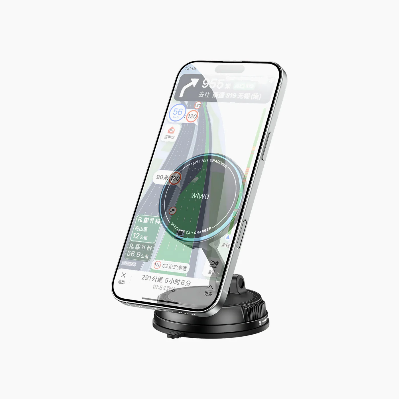 WiWU CH-326 Wireless Charging Phone Car Holder - Image 3