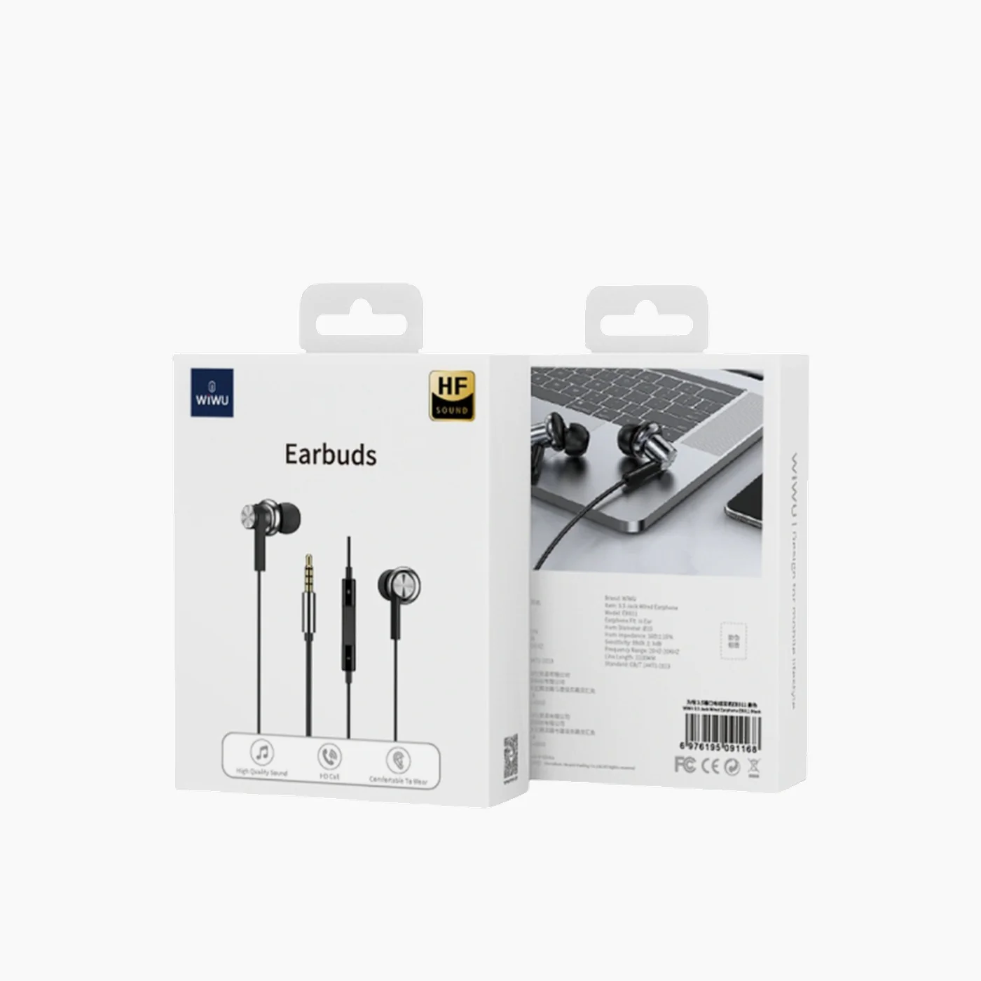 WiWU Earphones Jack Wired 3.5 Connecter - Image 3