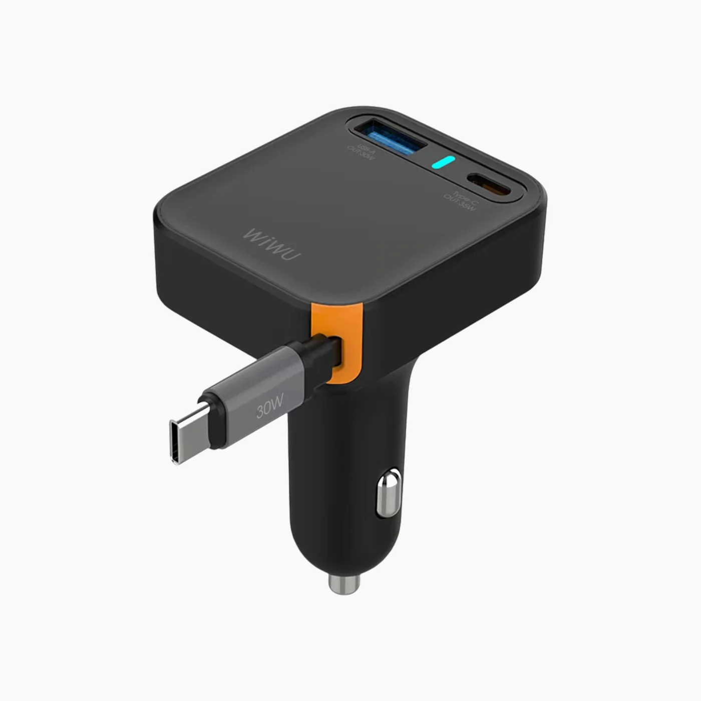 WiWU Wi-CC033 Helix A+C Fast Car Charger (65W) - Image 3