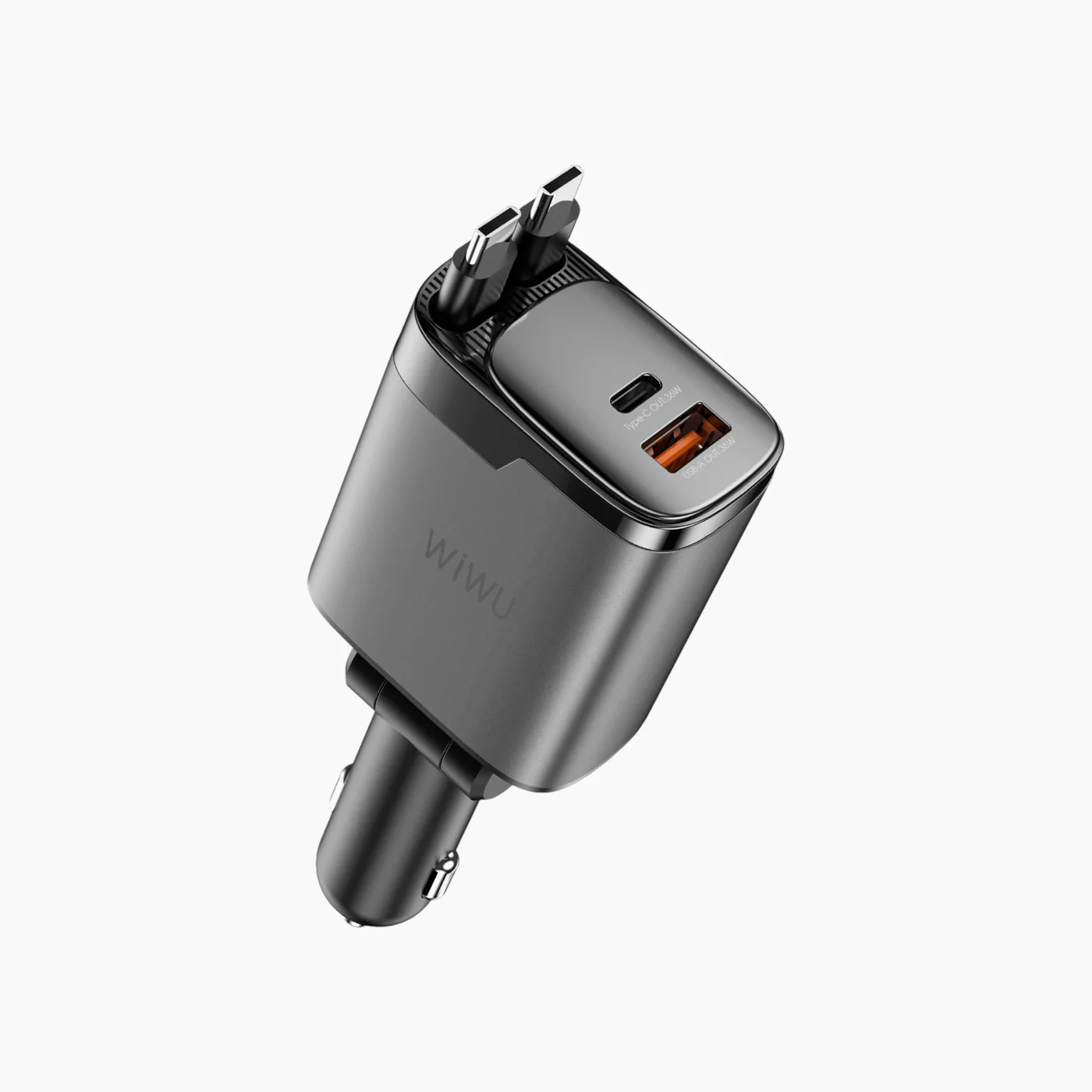 WiWU WI-CC034 Helix Pro GaN Multi-Port Fast Car Charger (111W) - Image 4