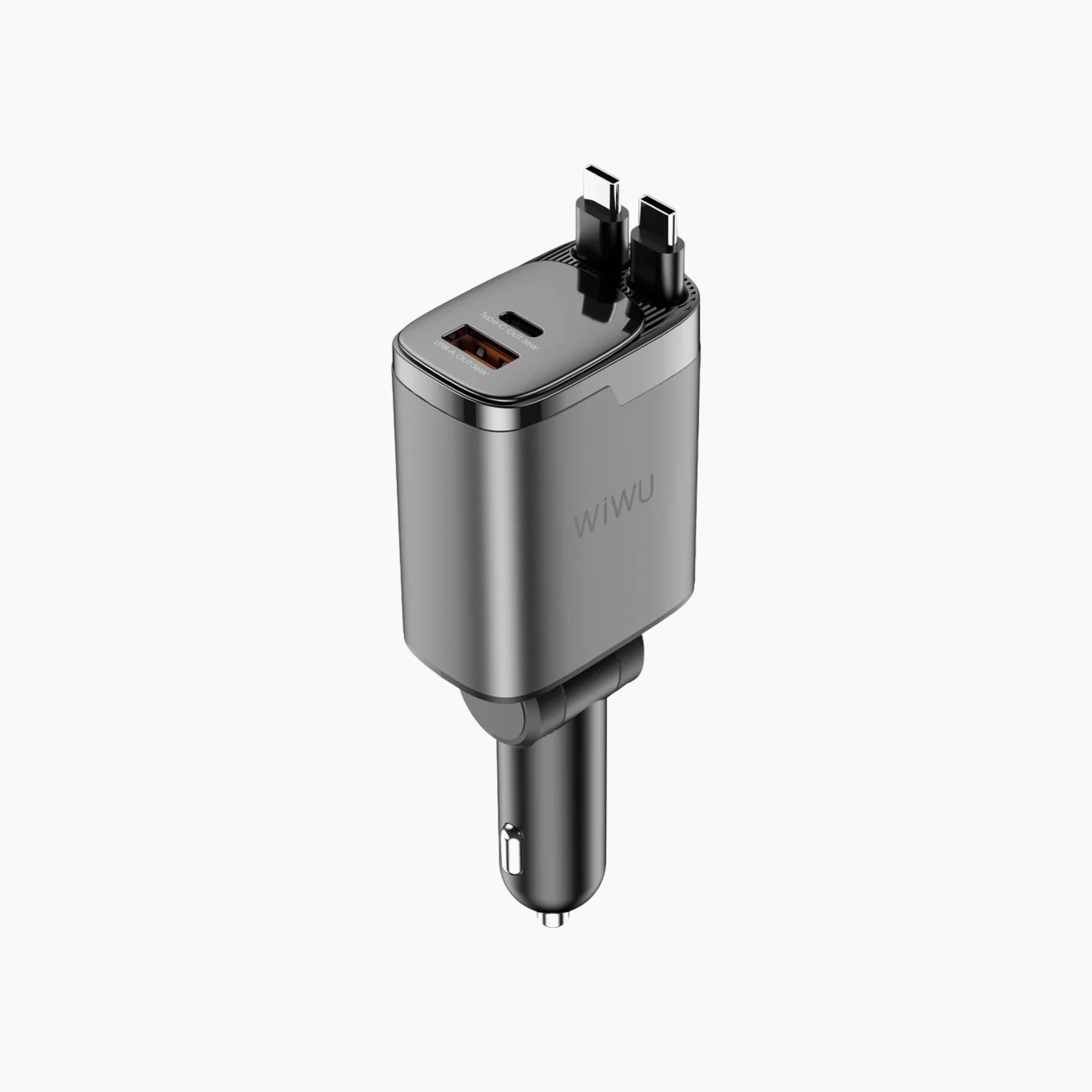 WiWU WI-CC034 Helix Pro GaN Multi-Port Fast Car Charger (111W) - Image 5