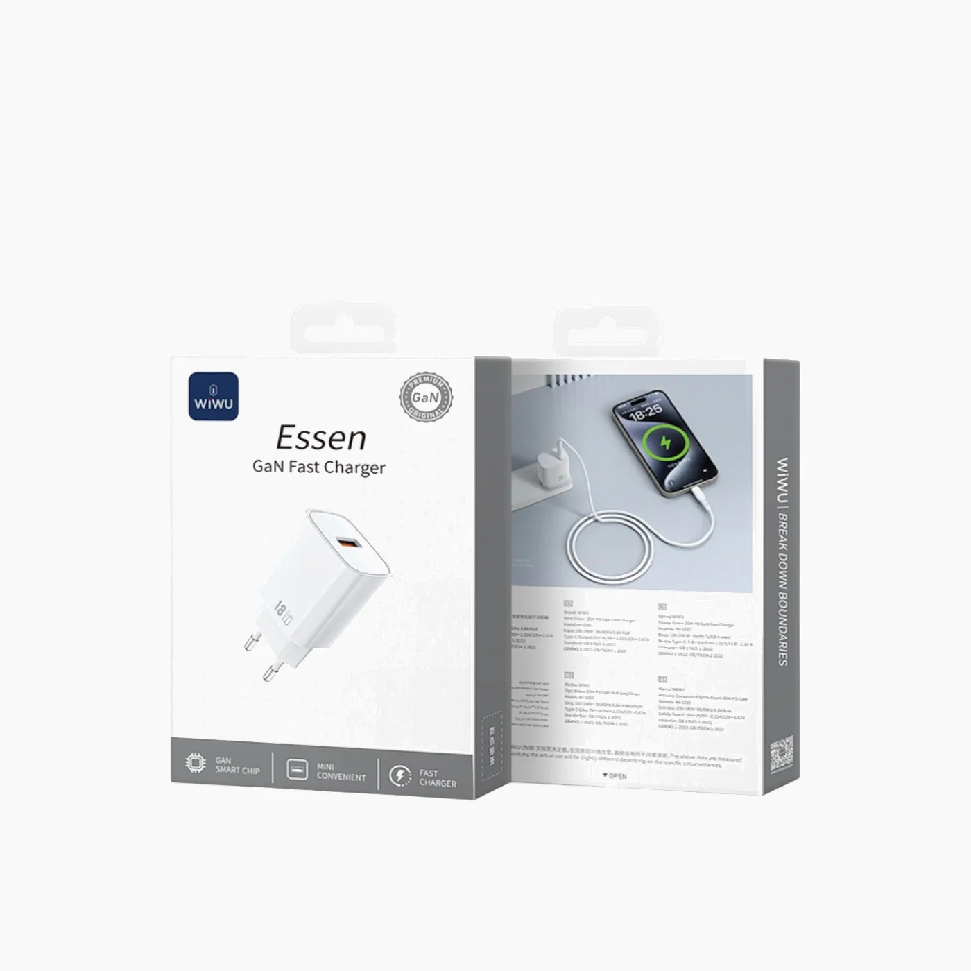WiWU Wi-G006 Essen GaN Fast Charger Adapter 18W - Image 2