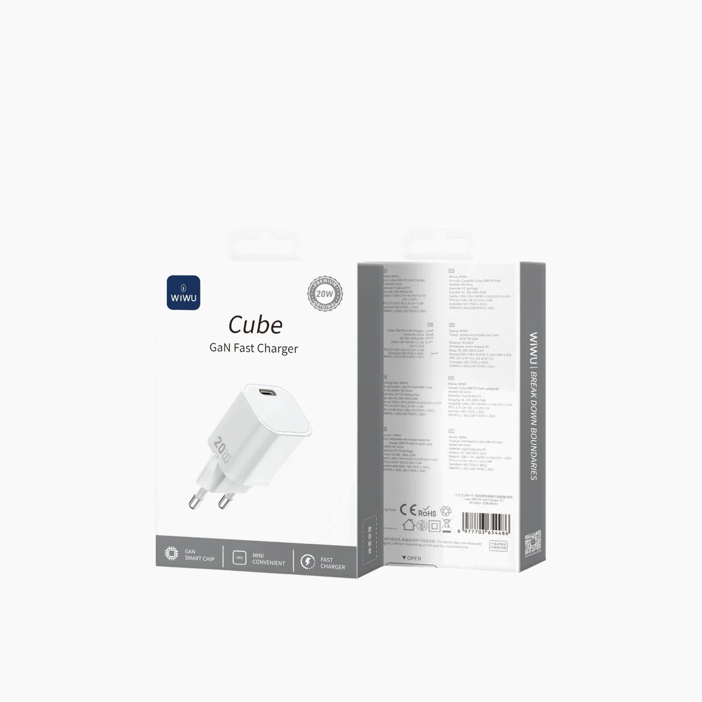 WiWU Wi-G014 Cube Fast Charger Adapter 20W - Image 2
