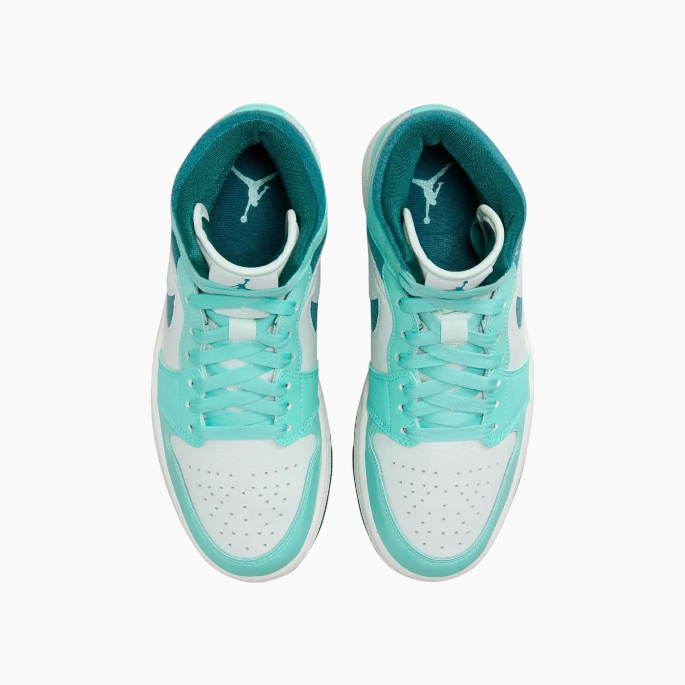 Air Jordan 1 Mid Bleached Turquoise Shoes - Image 4
