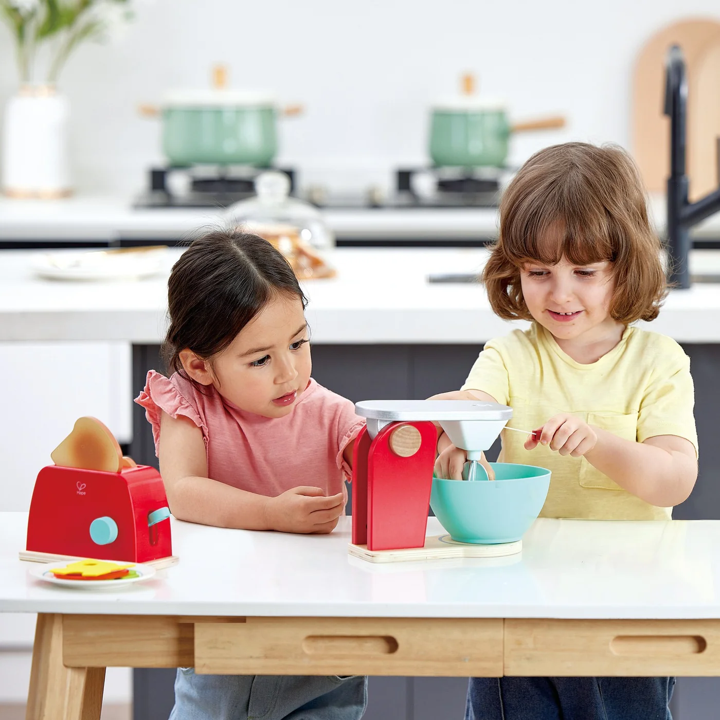 Hape Wooden Mix and Bake Set Toy Kitchen - Image 5