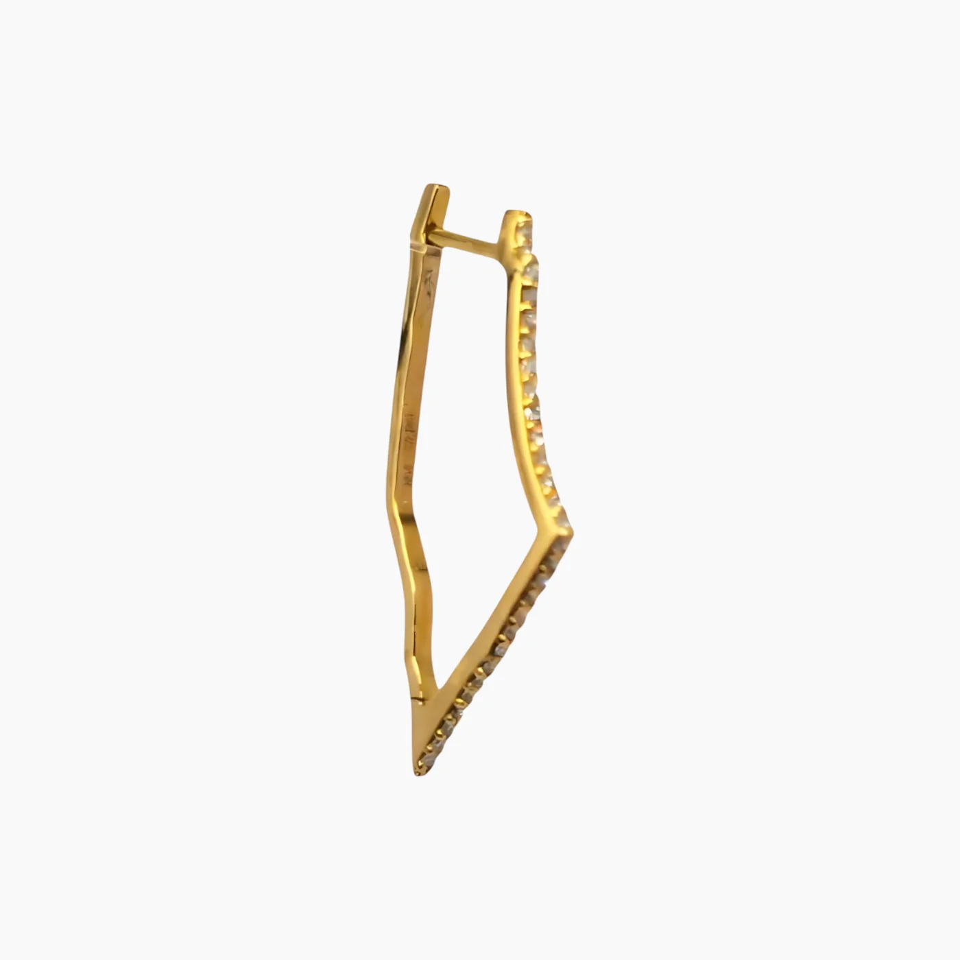 Yellow Gold Earring with White Diamonds Earrings