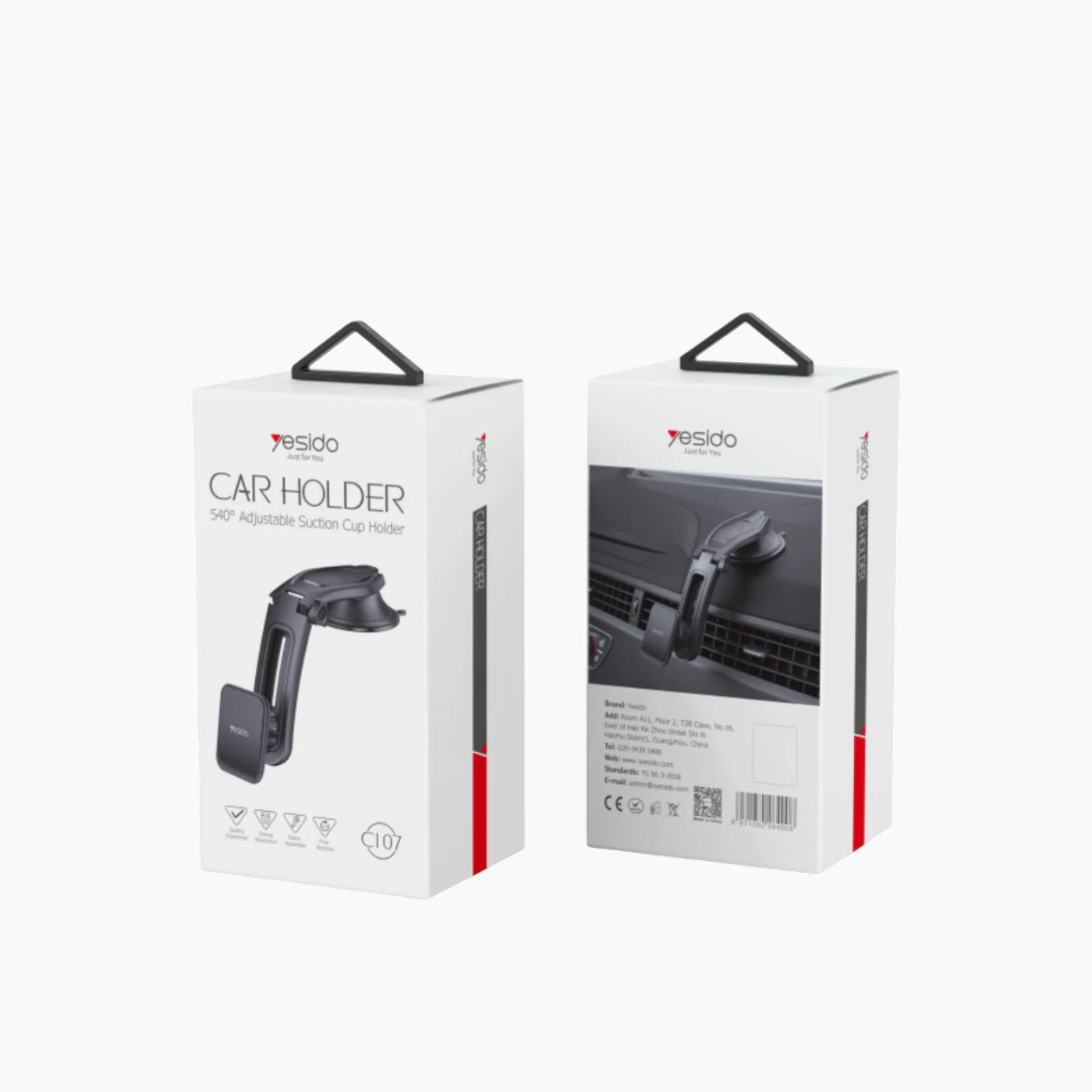 YESIDO C107 360 Degree Rotation Flexible Magnetic Car Phone Holder - Image 4