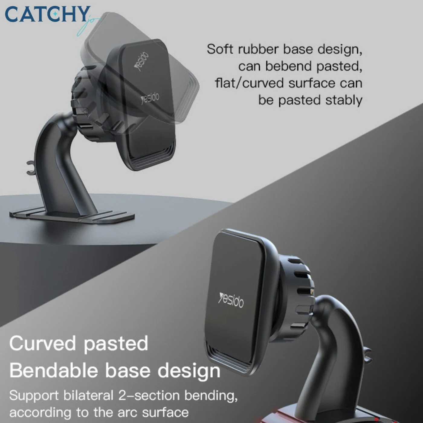 YESIDO C110 Magnetic Bracket Dashboard Car Phone Holder - Image 2