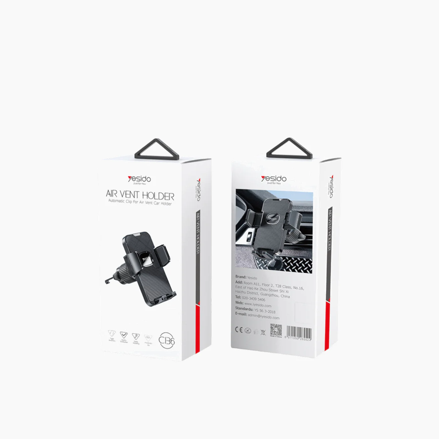 YESIDO C136 Angle Rotation Air Outlet Clip Car Phone Holder - Image 3