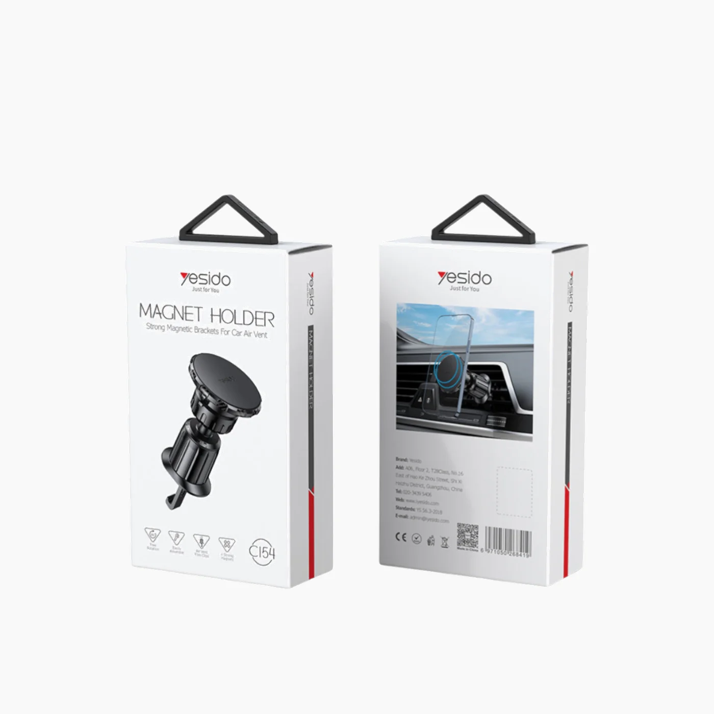 YESIDO C154 Zinc Alloy Magnetic Car Phone Holder - Image 4