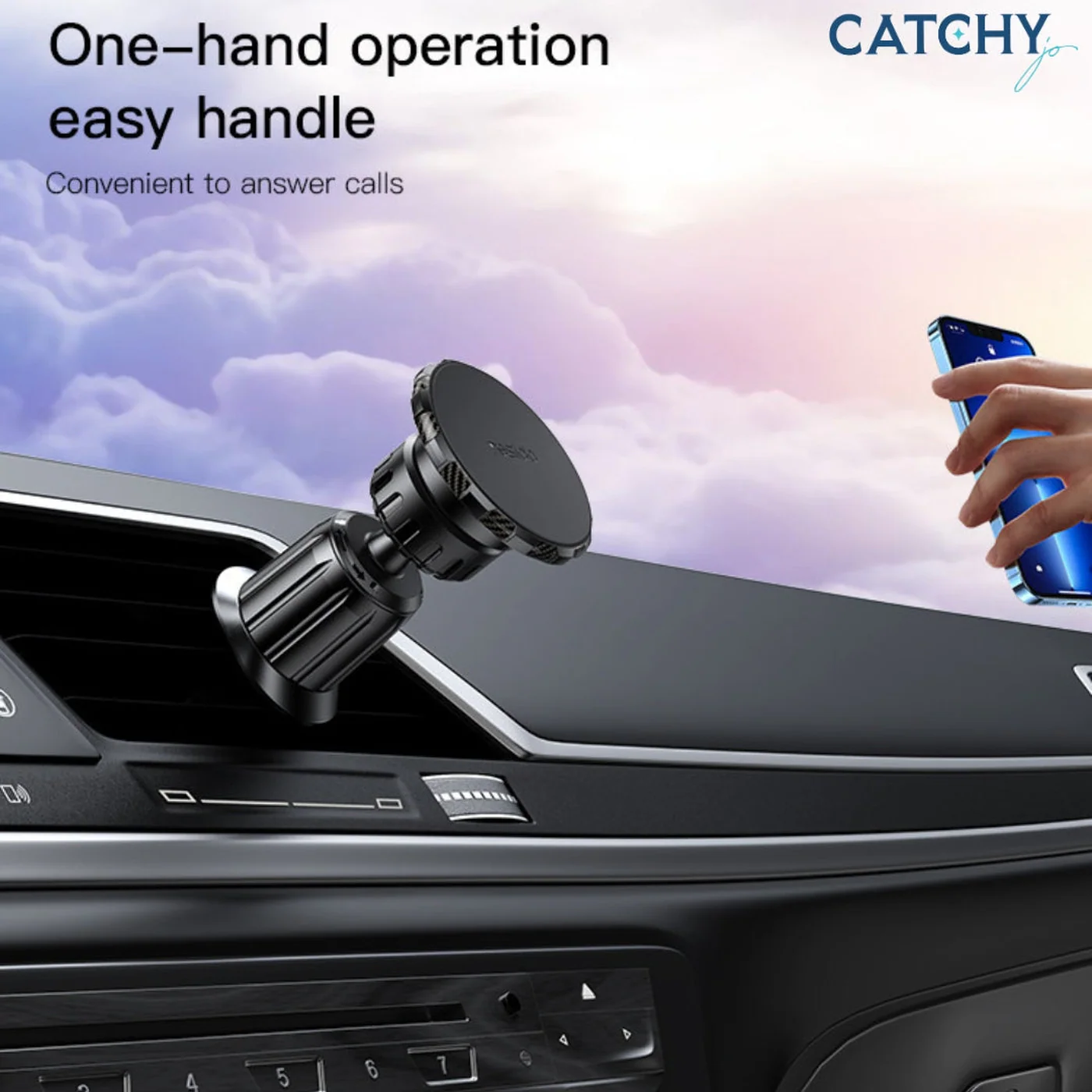 YESIDO C154 Zinc Alloy Magnetic Car Phone Holder - Image 5