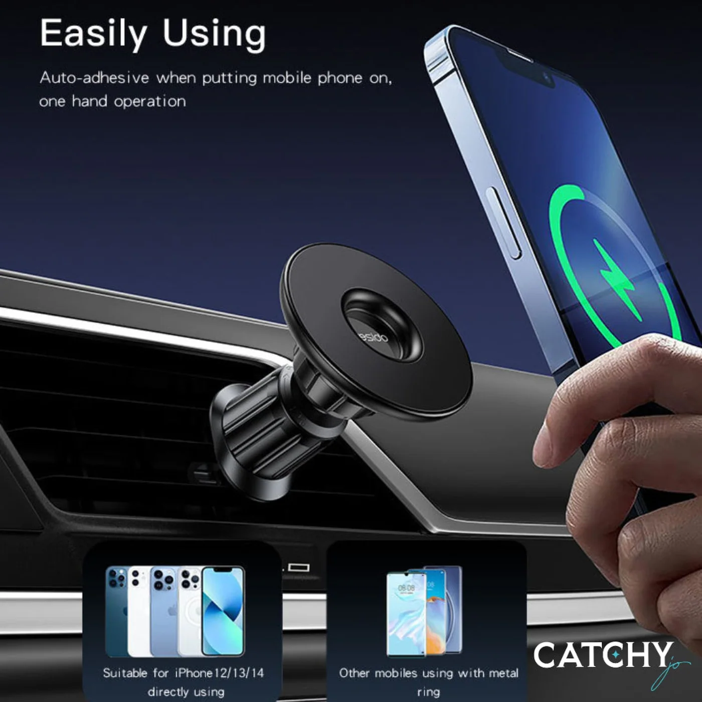 YESIDO C156 Magnetic Car Phone Holder - Image 2