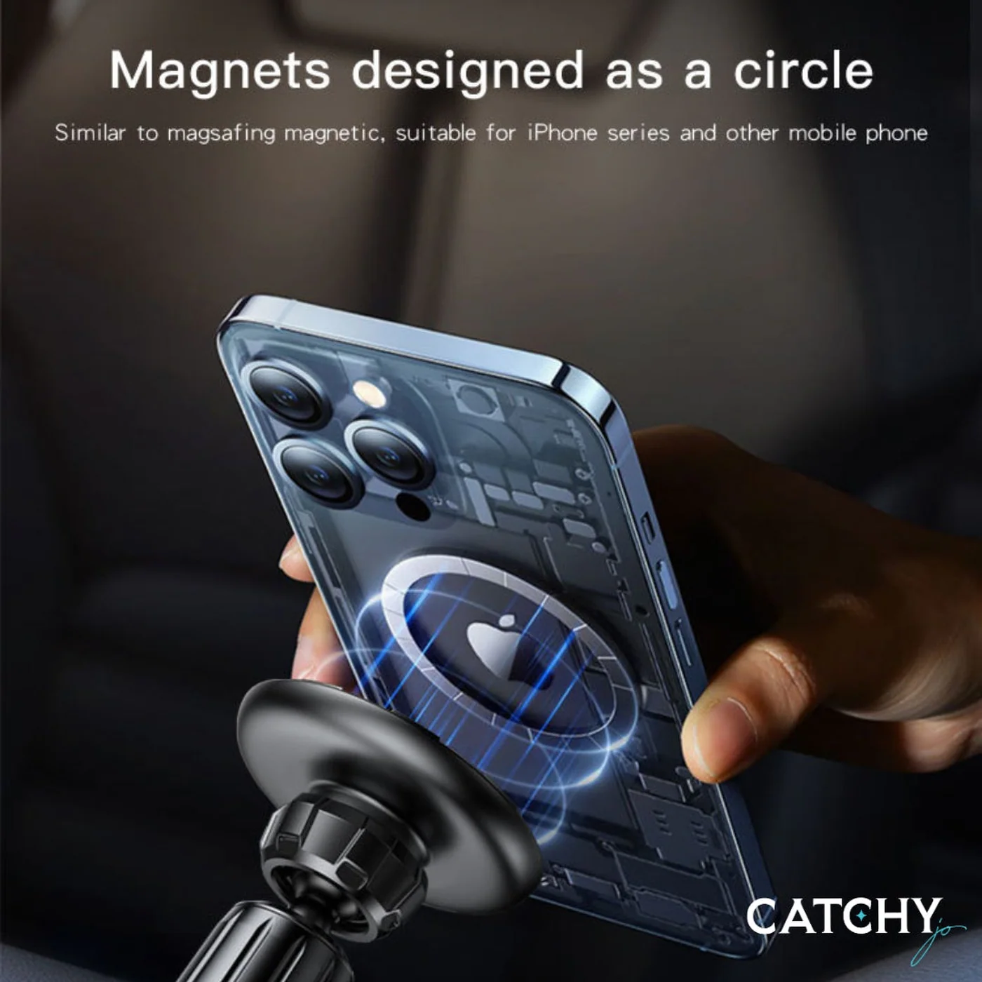YESIDO C156 Magnetic Car Phone Holder - Image 4