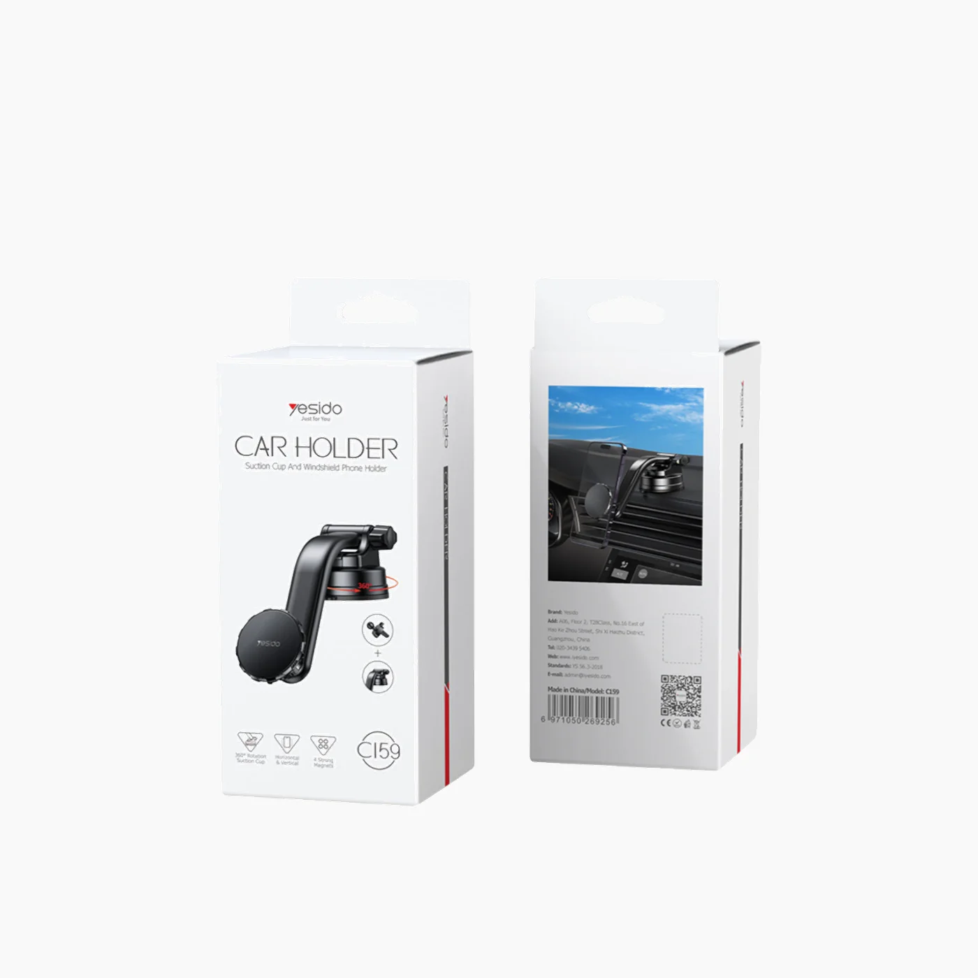 YESIDO C159 Magnetic Car Phone Holder - Image 3
