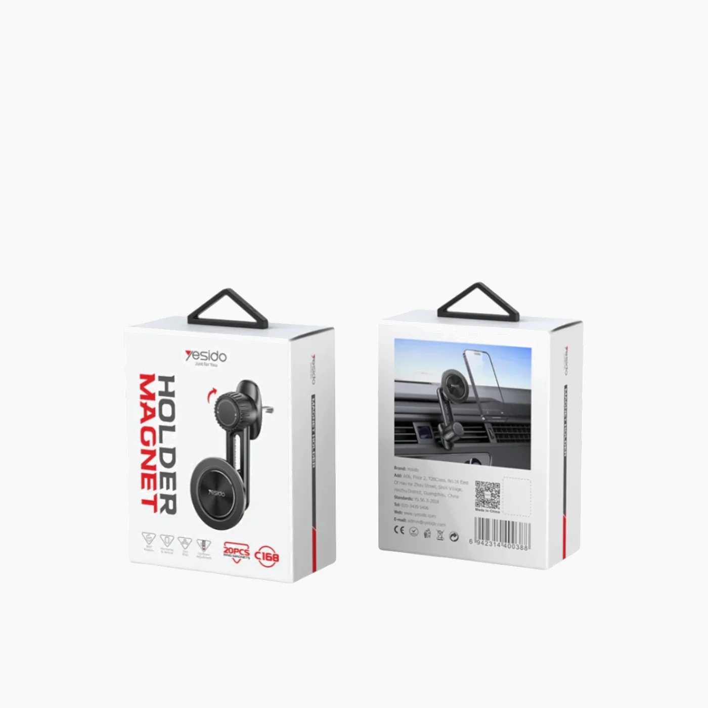 YESIDO C168 MagSafe Smart Adjustable Magnetic Car Phone Holder - Image 3