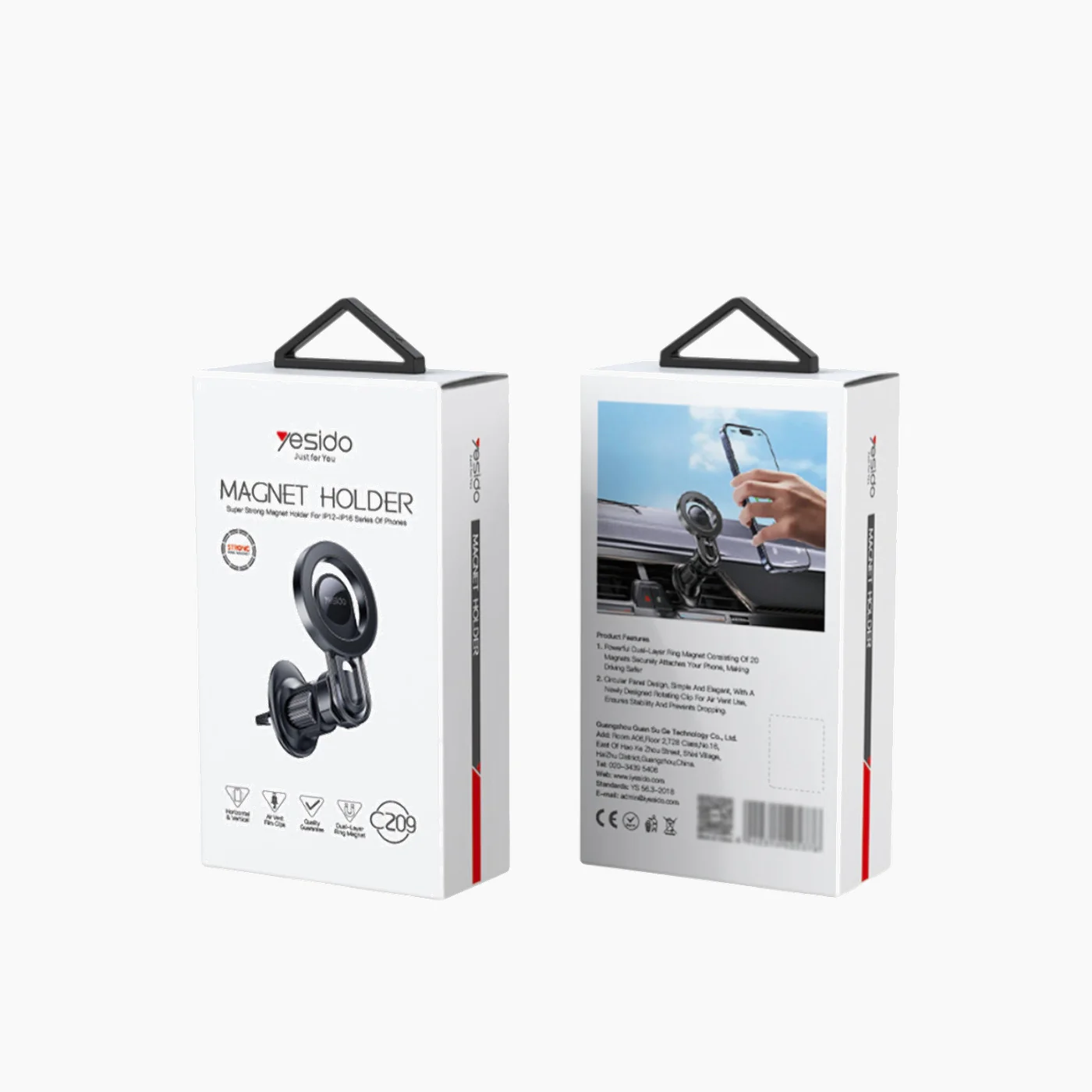 YESIDO C209 360 Rotation MagPro Magnetic Car Phone Holder - Image 4