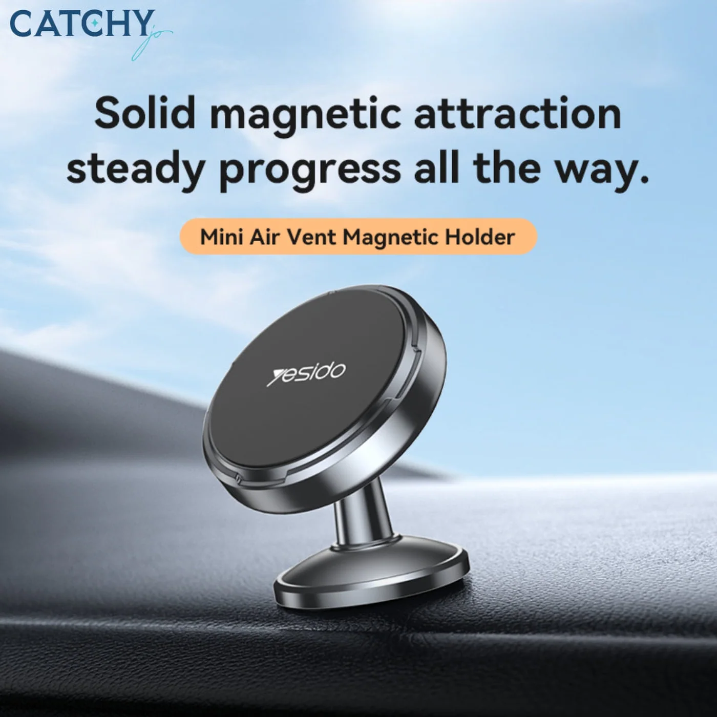 YESIDO C215 360 Rotation Magnetic Suction Car Phone Holder - Image 4