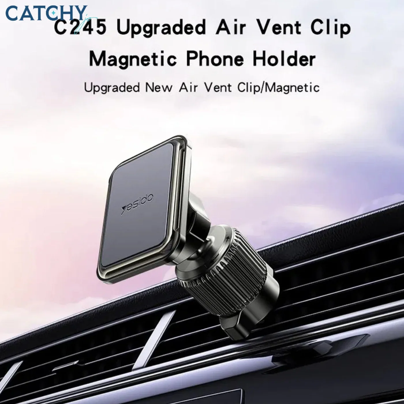 YESIDO C245 Air Vent Magnetic Car Phone Holder Air Vent - Image 3