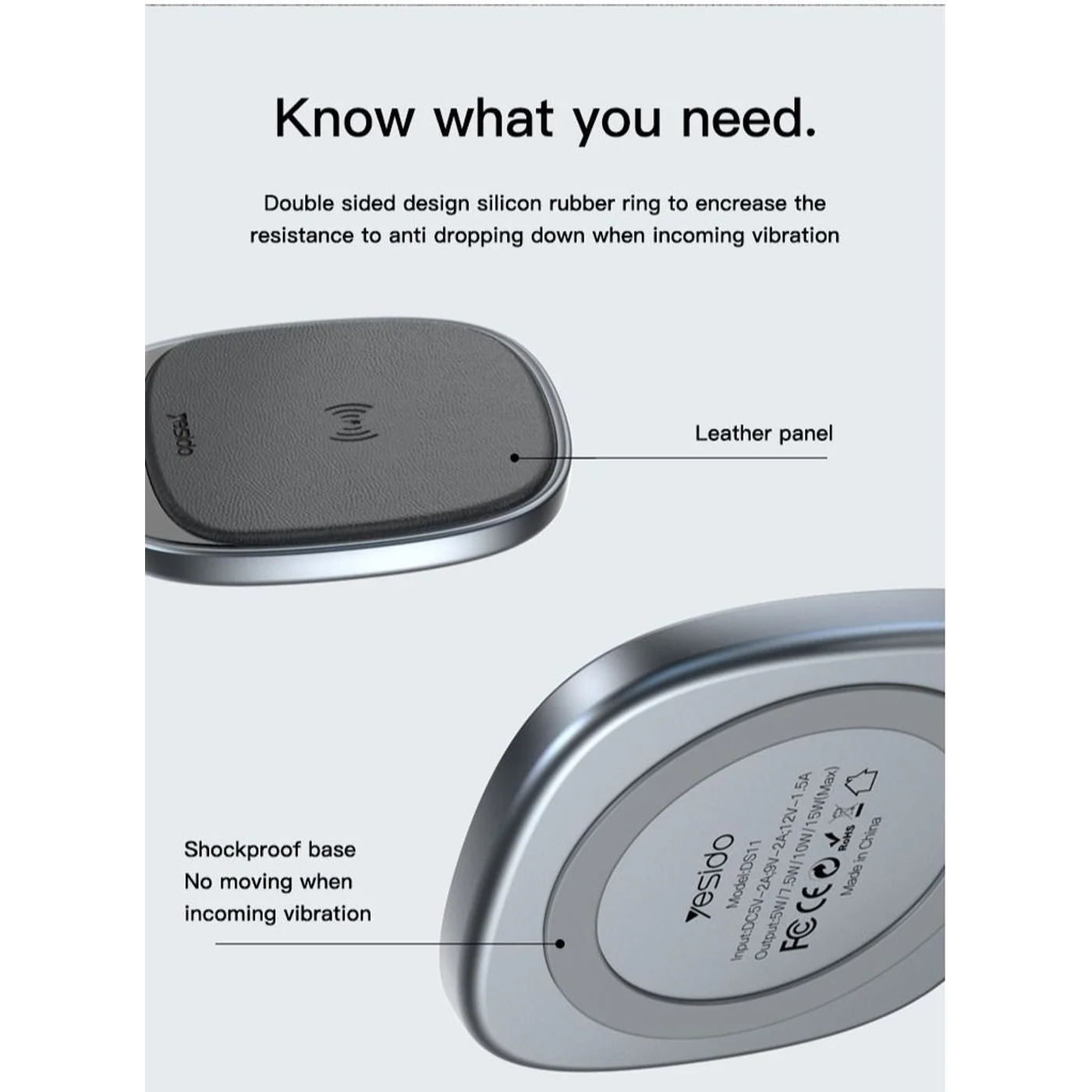 Yesido DS11 Wireless Charger - Image 5